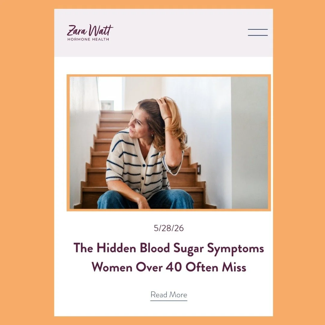 Blood sugar imbalance can be very common in midlife women.

It quietly affects your energy, mood, sleep, cravings and hormones, especially during perimenopause and menopause.

In fact, many of the symptoms women over 40 struggle with on a daily basis