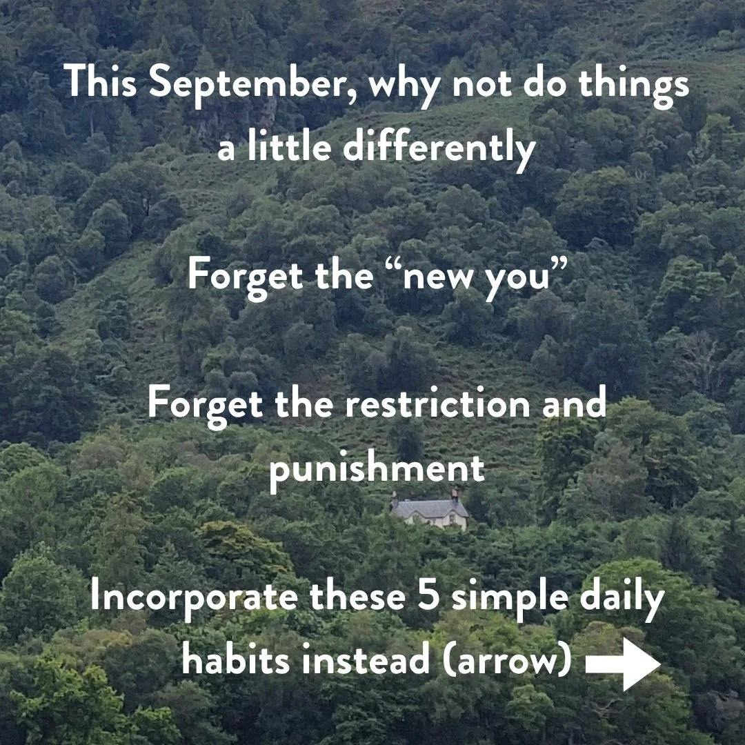 I absolutely love the fresh start energy that September brings, but I&rsquo;m not loving all the posts I&rsquo;ve seen suggesting that restricting food and skipping meals after an overindulgent summer is the way to get back on track.

I know from per