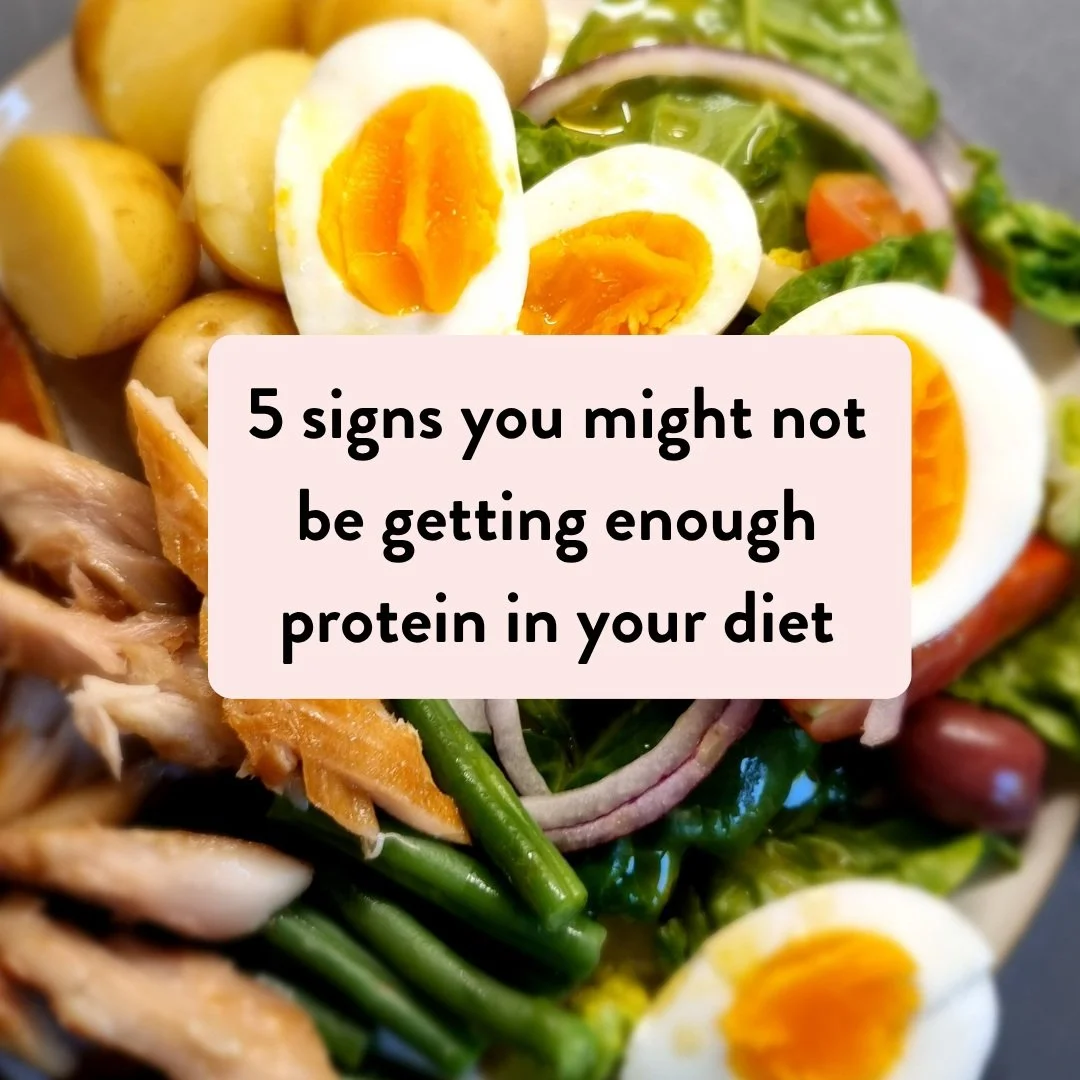 Are you getting plenty of protein in your diet?

Swipe through the slides for 5 signs that you may not be eating enough protein.

And take a look at your meals across the day, and ask yourself: &ldquo;Where&rsquo;s the protein?&rdquo;.

If you&rsquo;