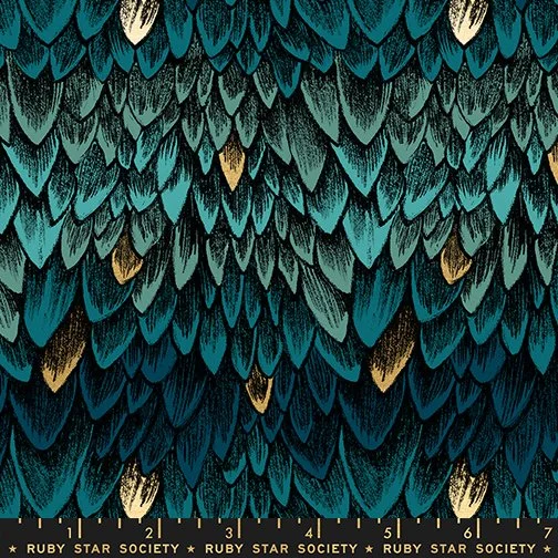 Fireglow Scales - 1/4 Yard