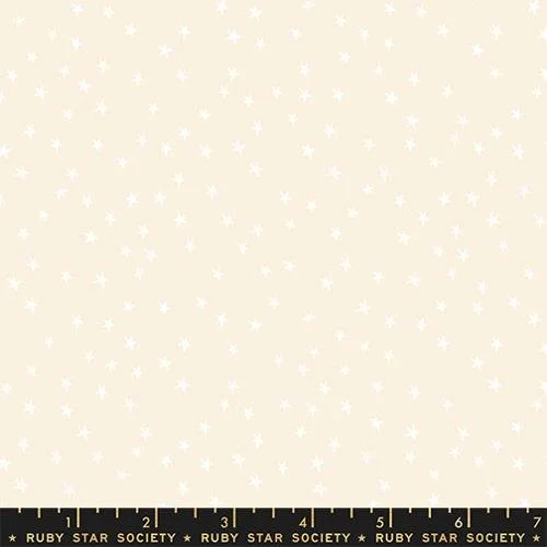 Mini Starry White On Natural - 1/4 Yard