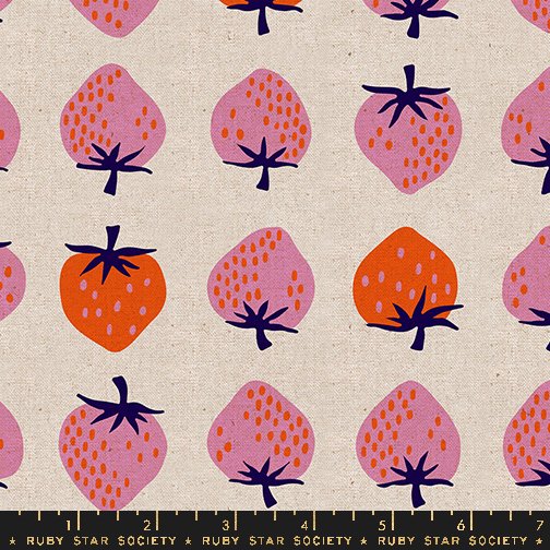 Strawberry Canvas - Neutral - Sold by half yard