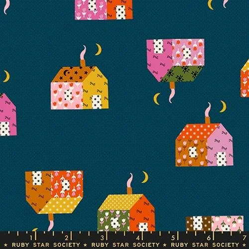 Houses - Galaxy - Mystic Fable - 1/4 Yard