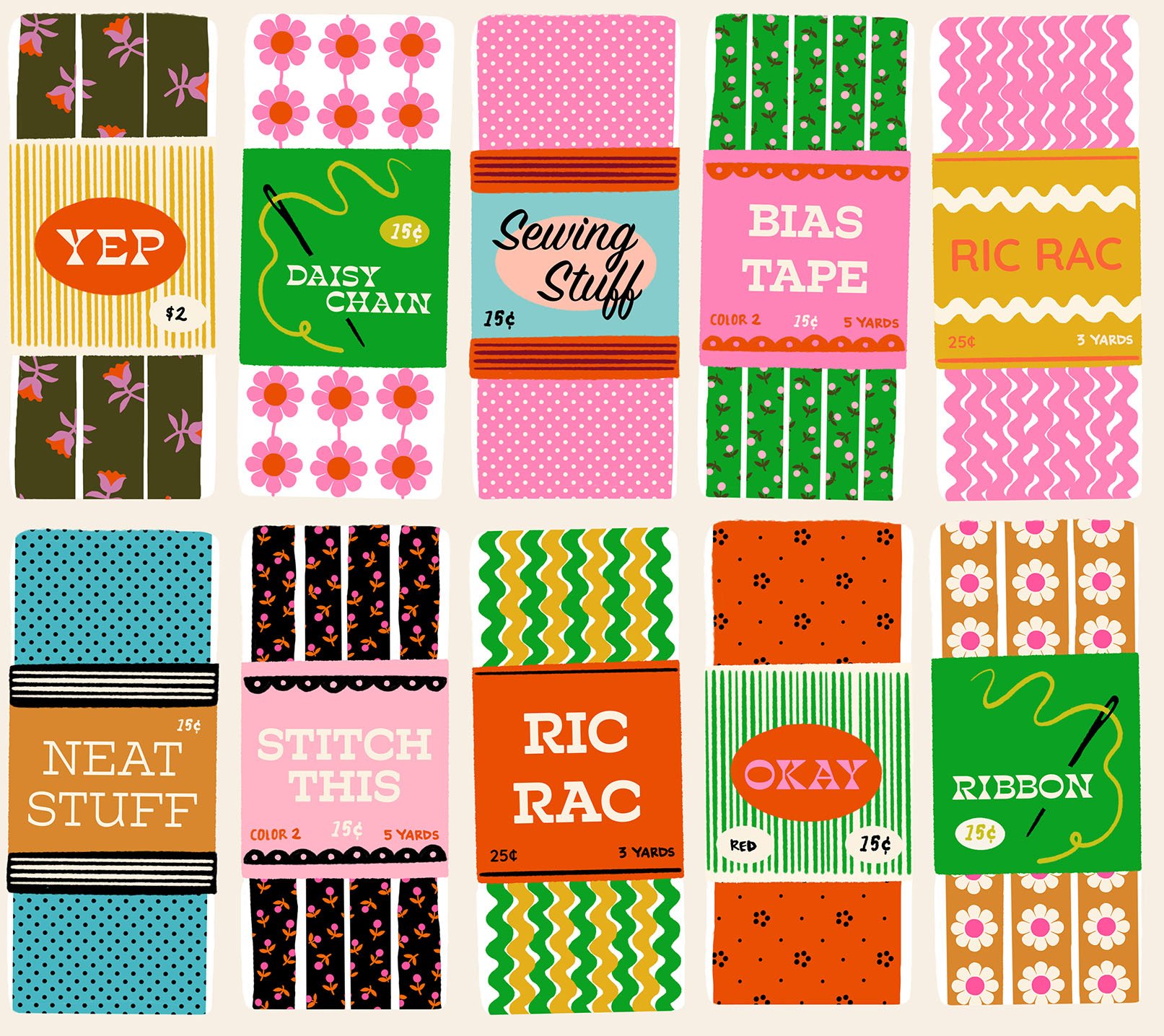 Notions in Shell - 1/4 Yard