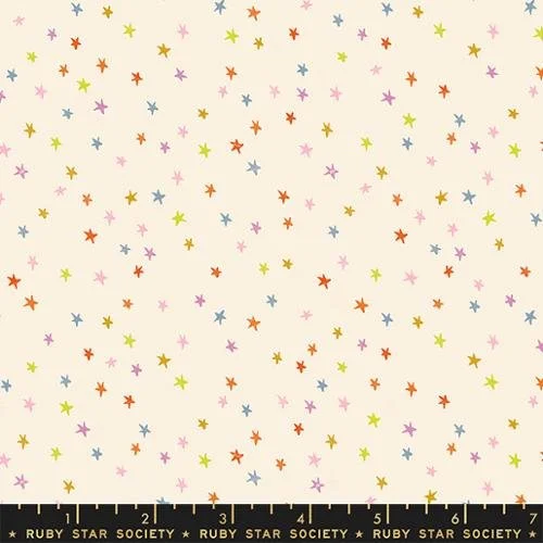 Colorful Mini Stars - Starry - 1/4 Yard