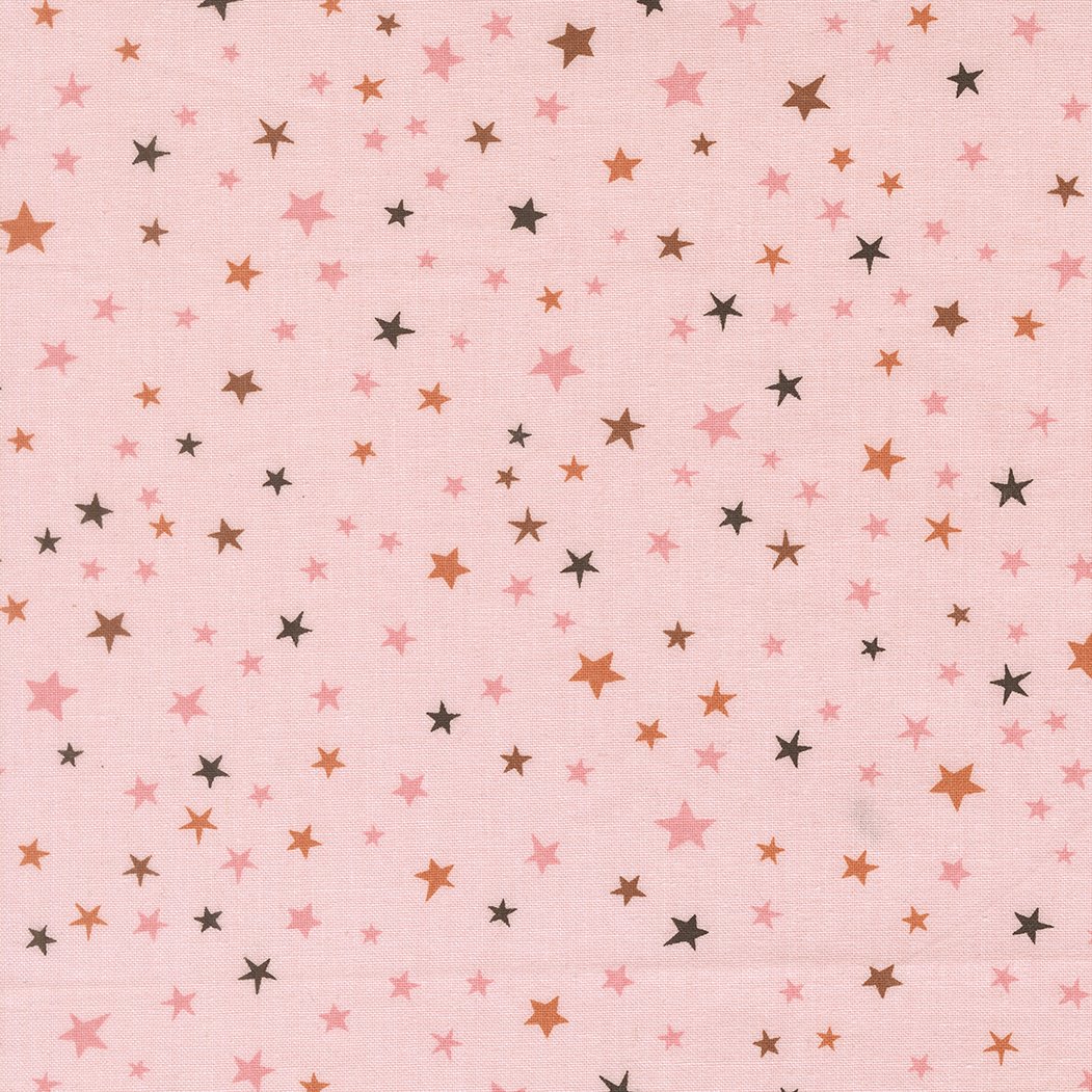 Purrs & Boos - Pink Stars - 1/4 Yard