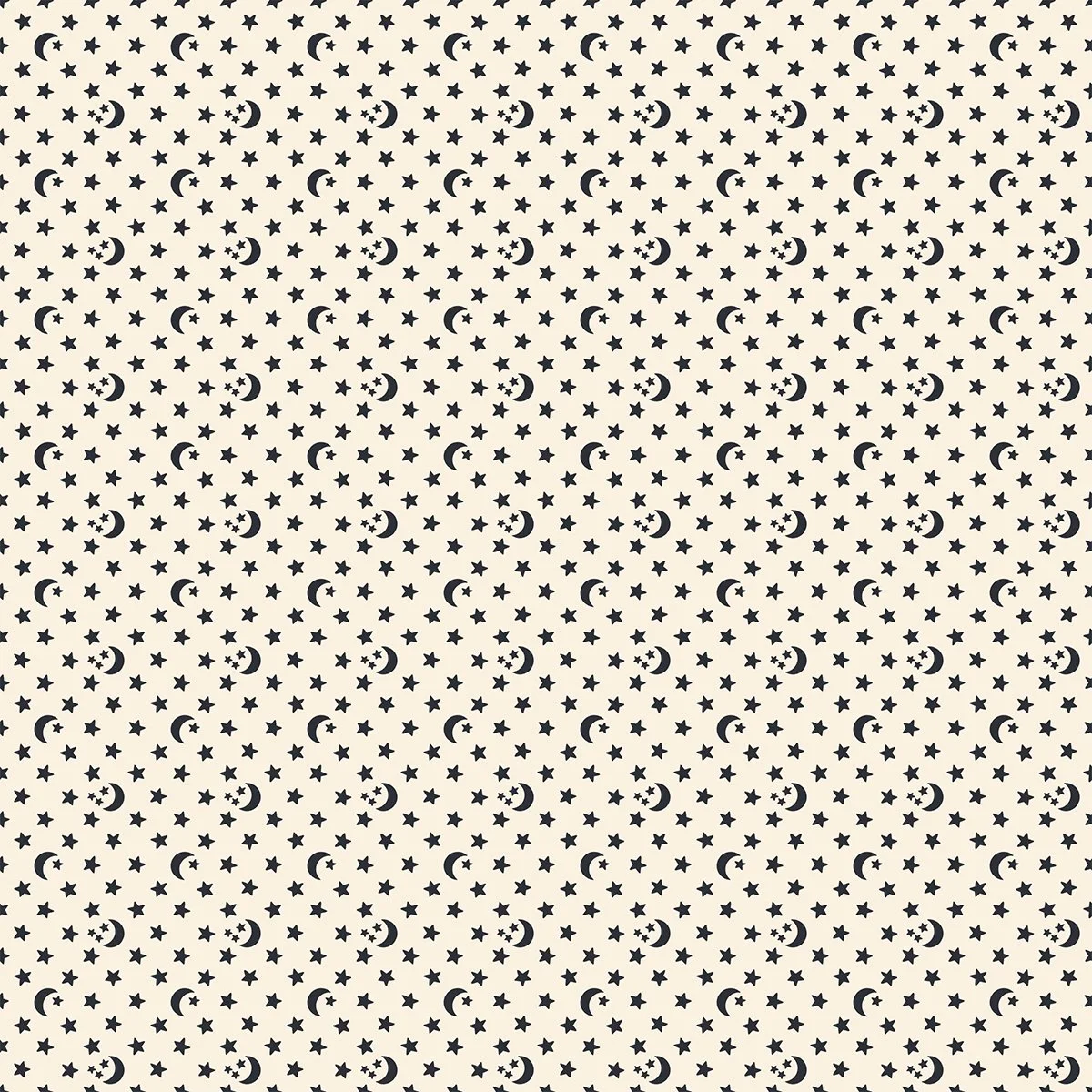 Oh Lucky - Star & Moon - 1/4 Yard