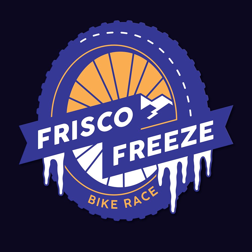 Logo design for a winter bike race.