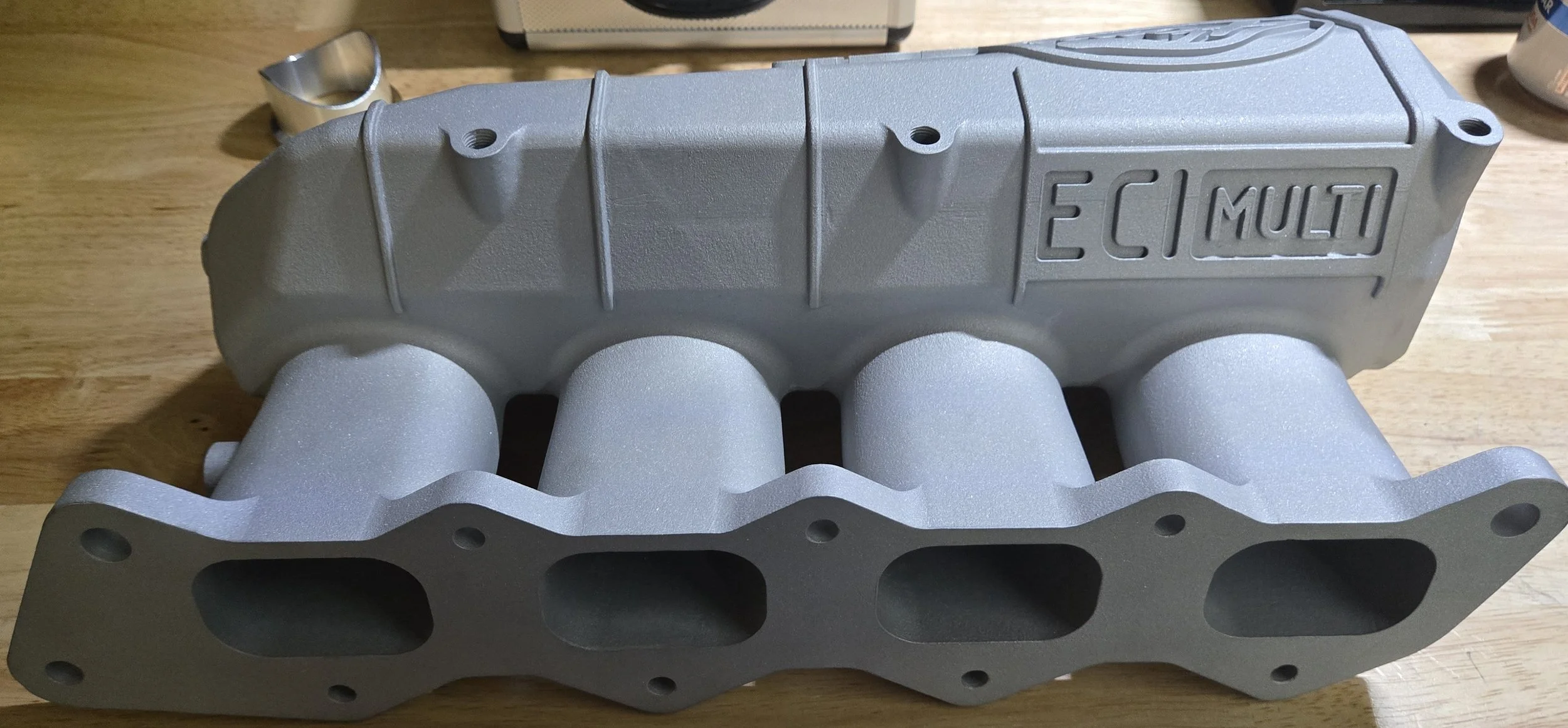 3d printed aluminum intake manifold.