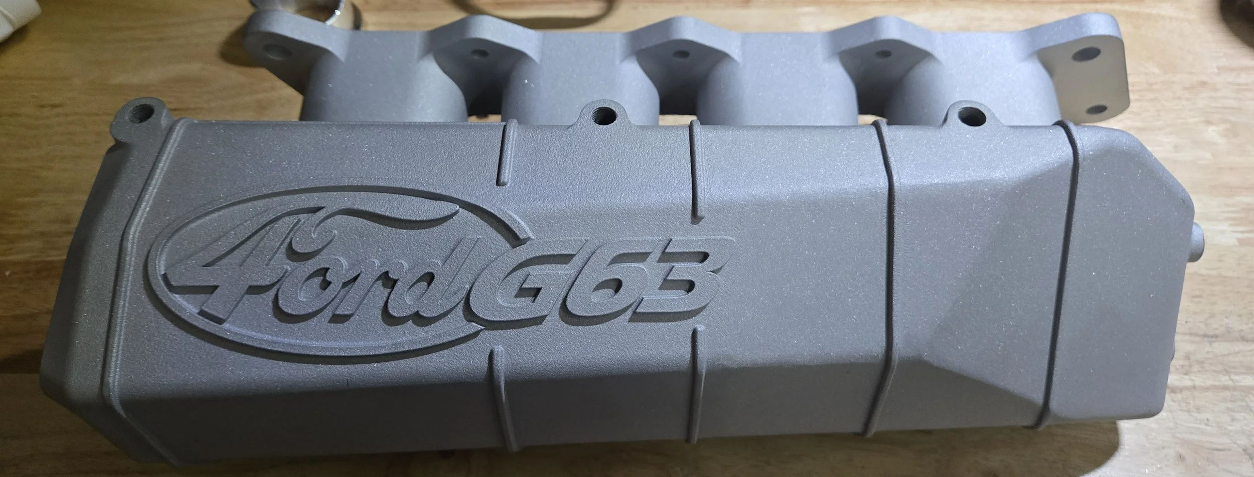 3d printed aluminum intake manifold.