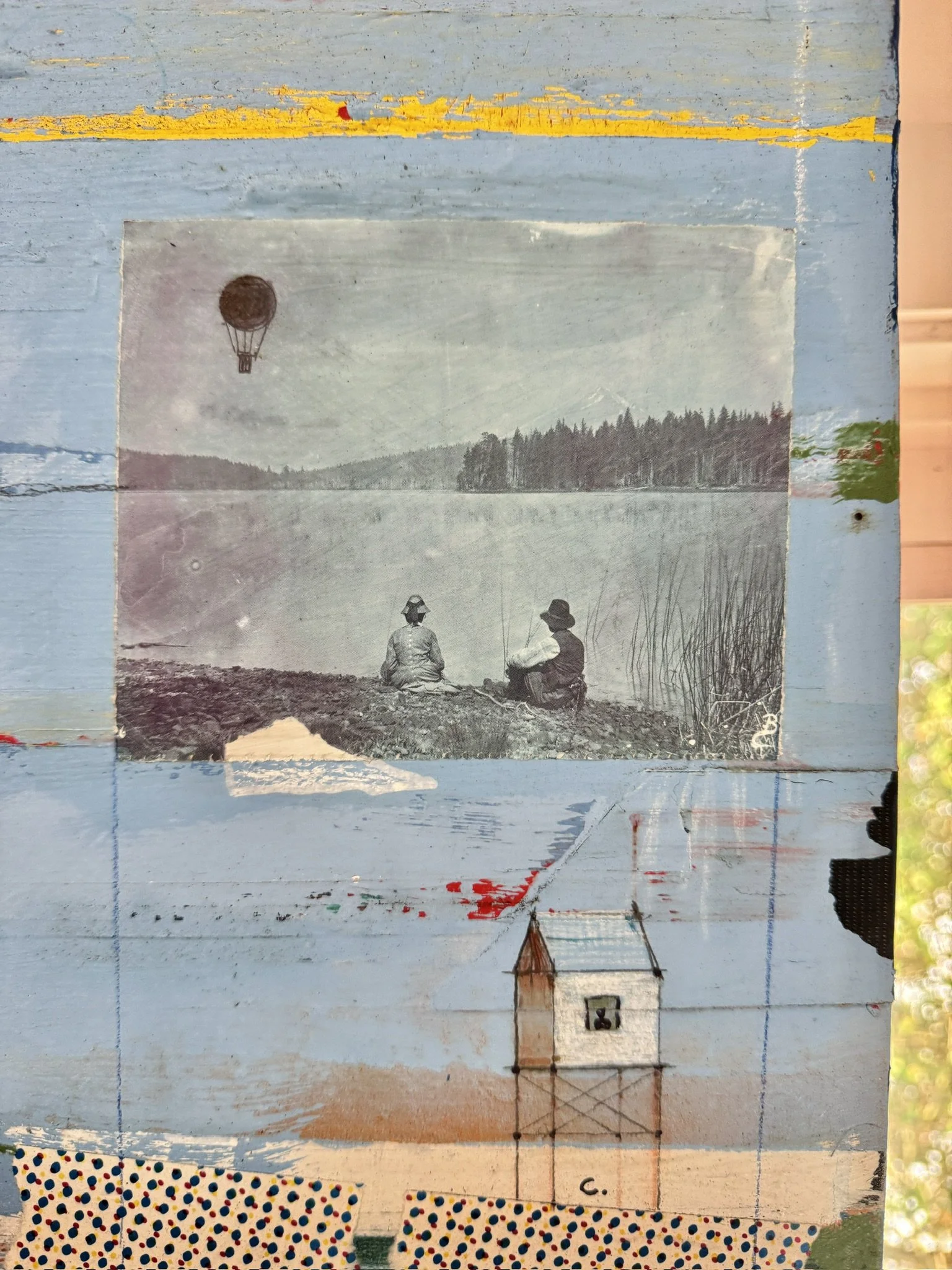 SOLD!  Scenario from "Tempus Fugit" painting, Mixed media and acrylic on canvas