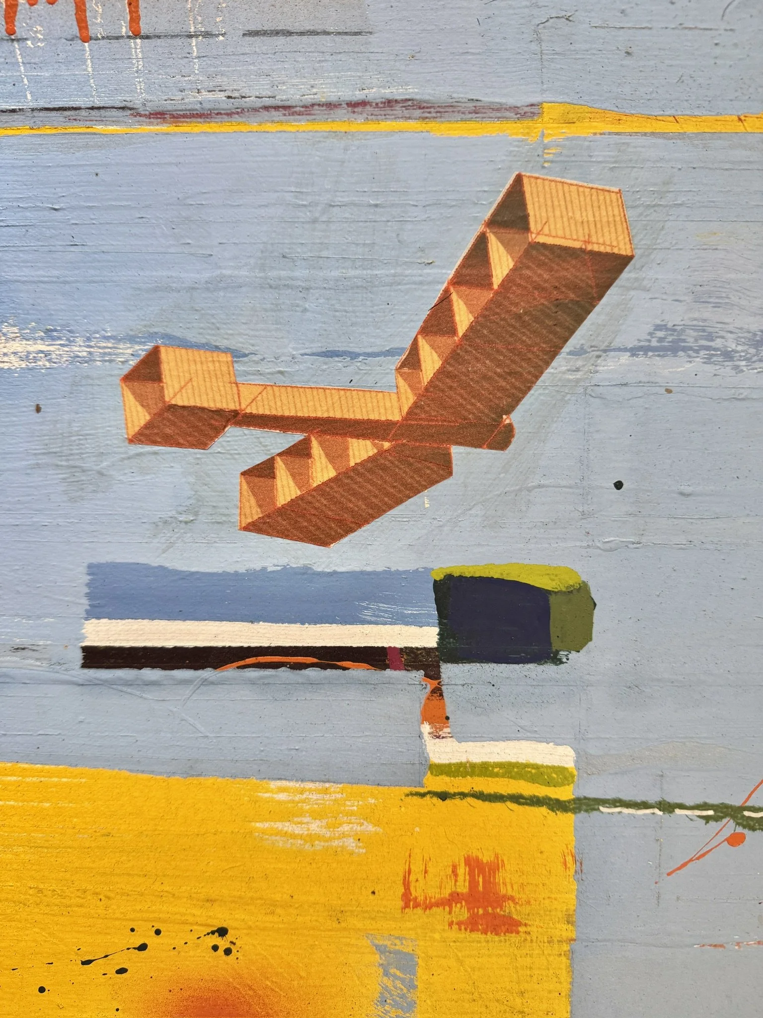 SOLD!   Scenario from "Tempus Fugit" painting, Mixed media and acrylic on canvas