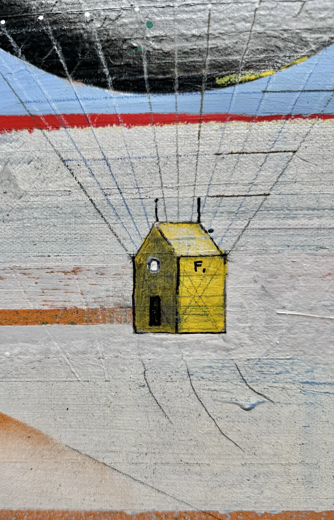 SOLD!  Scenario from "Tempus Fugit" painting, Mixed media and acrylic on canvas