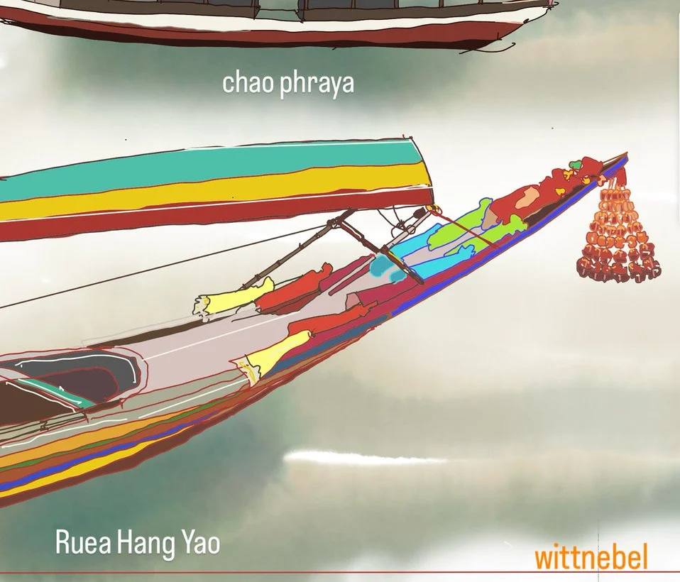 Long tail boat bow and flowers