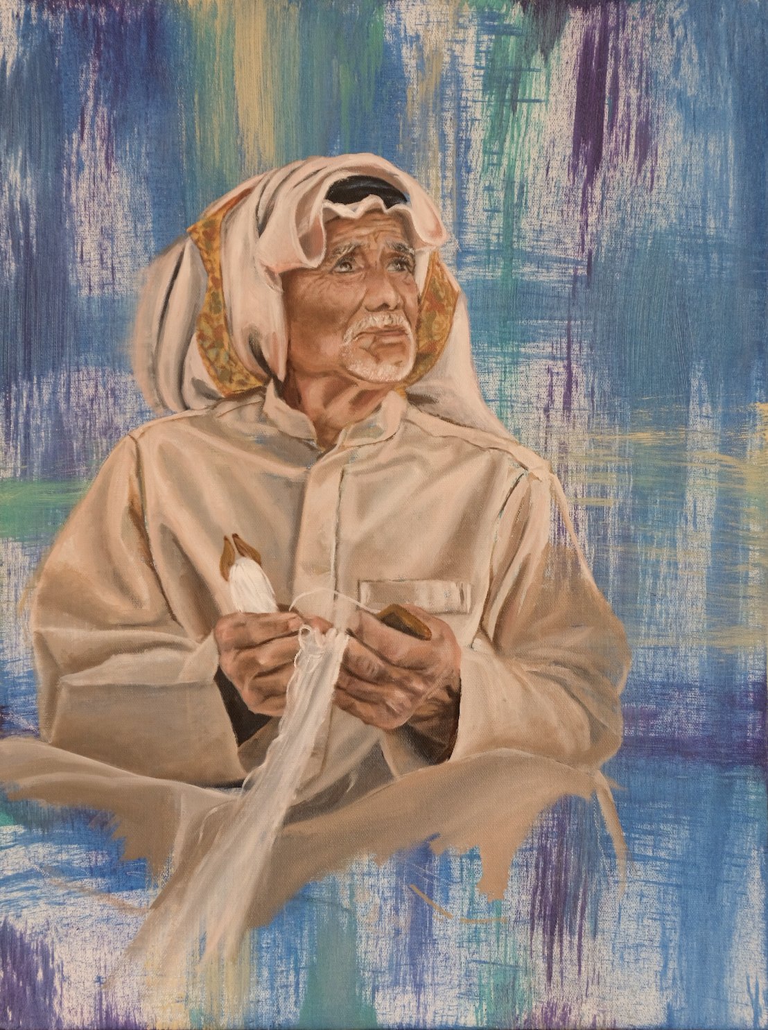 Fisherman’s Net 2, 2024 (Oil on Canvas - 29”*18”)
