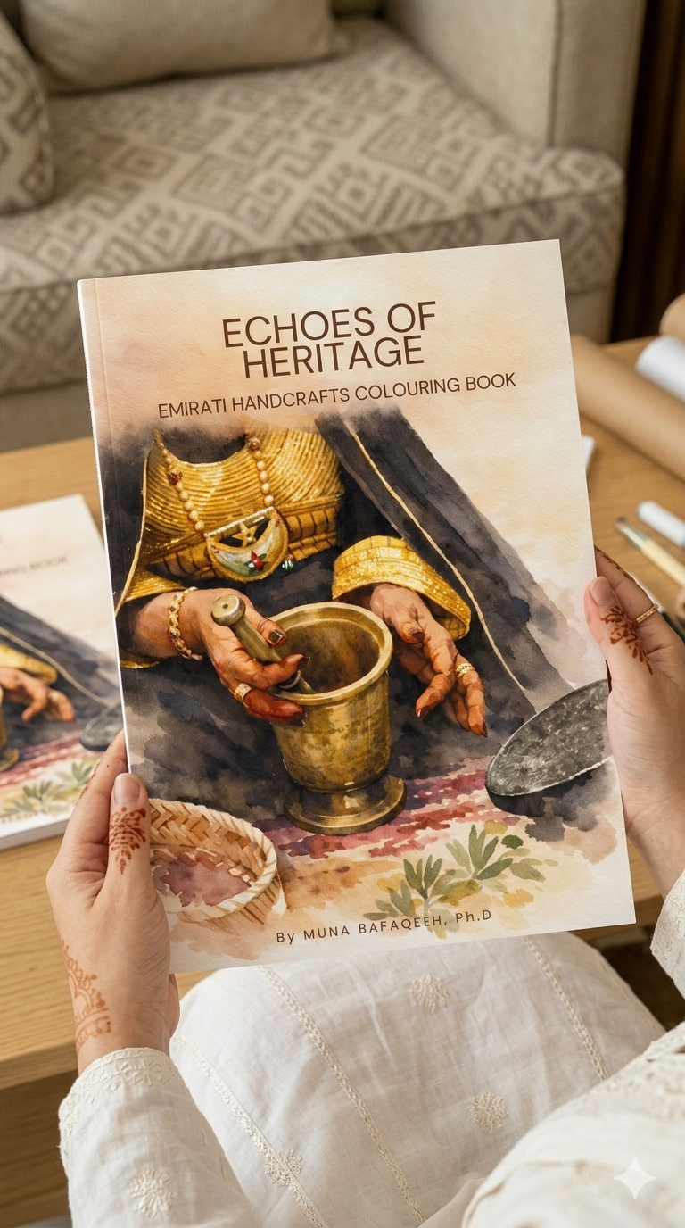 Echoes of Heritage: Emirati Handcrafts Coloring Book