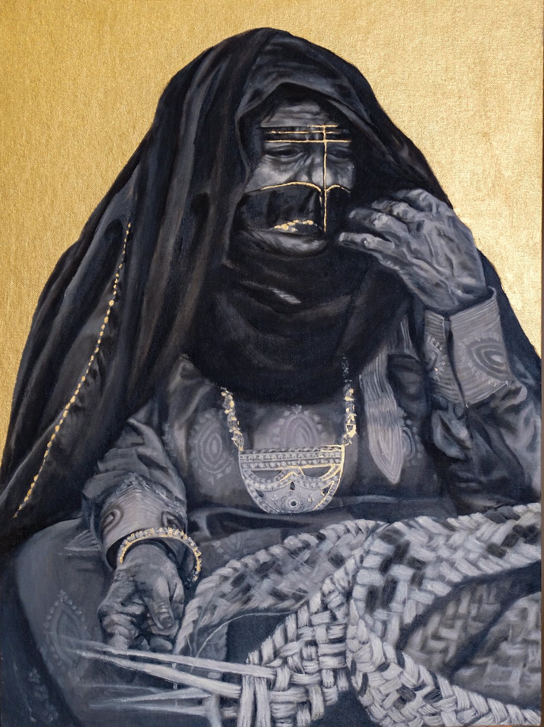 The weave, 2024 (Oil on Canvas - 29”*18”)