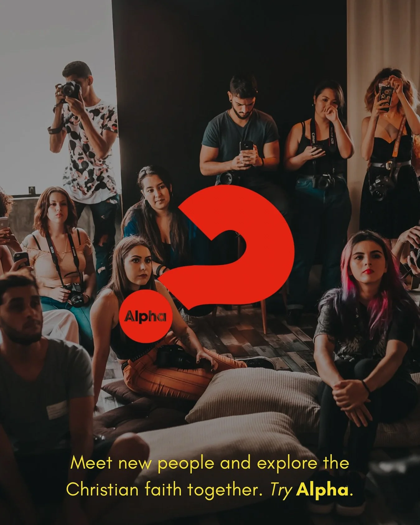Alpha is for anyone who&rsquo;s curious. No judgment, no pressure. Each session unpacks a big question of life, faith, and, and is designed to spark conversations. Come eat dinner, meet new people, and explore the Christian faith together.

5pm Thurs