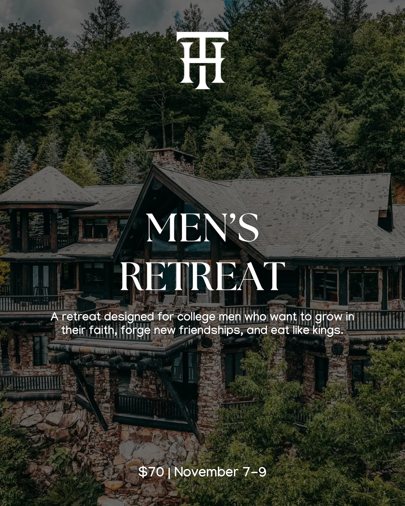 Aspire nobly, adventure daringly, and serve humbly. Men&rsquo;s Retreat 2025. Tag a man who should join us. Link in bio.