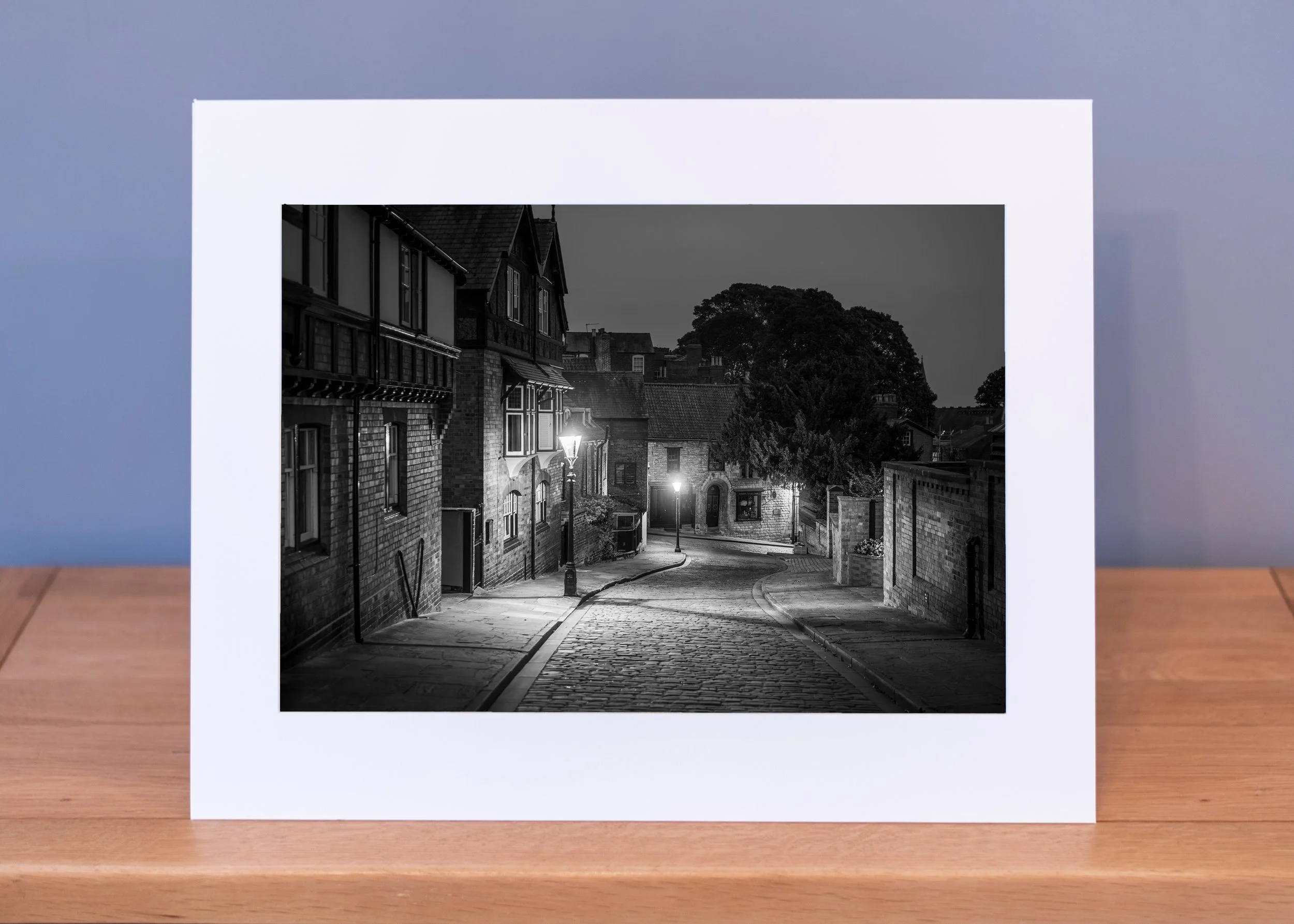 Black and White Wordsworth Street in Lincoln