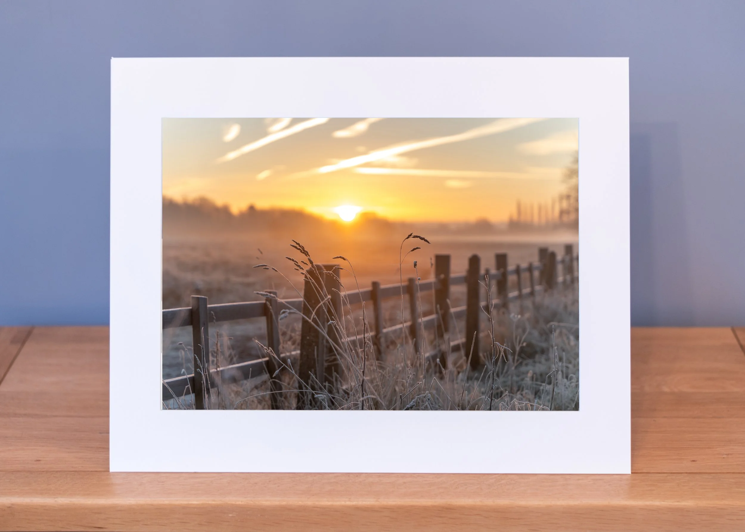 Sunrise on the cold West Common