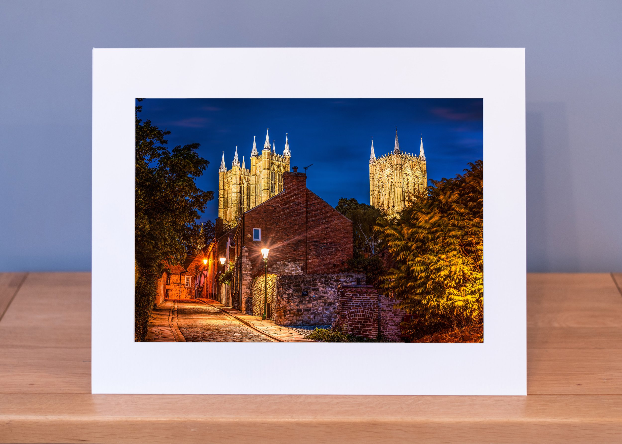 Lincoln Cathedral from the foot of Michaelgate