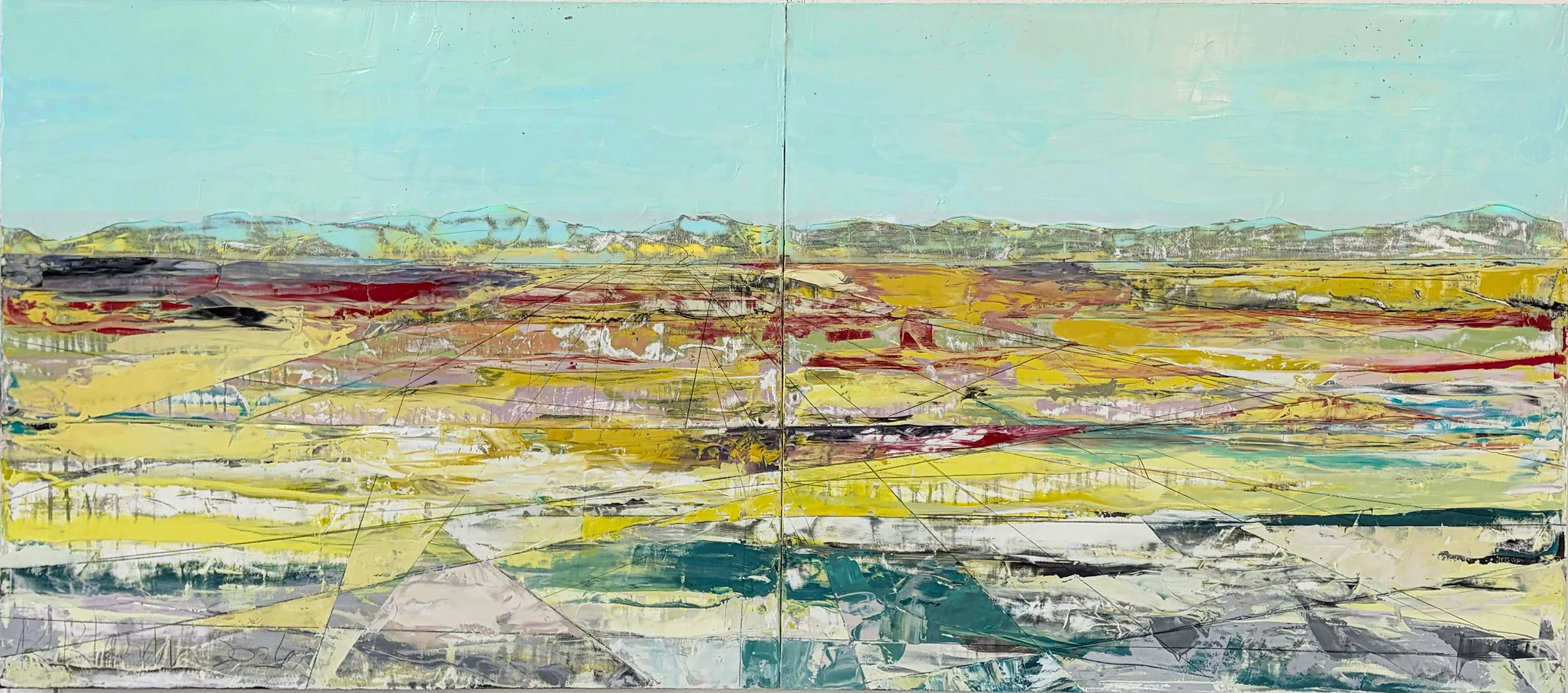 From Mulholland 8, 2026, 30" x 50", oil on canvas