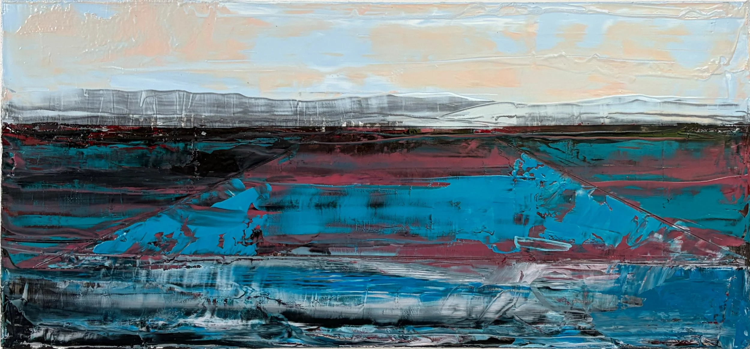 Landscape Study 239, 2026, 14" x 30", oil on canvas