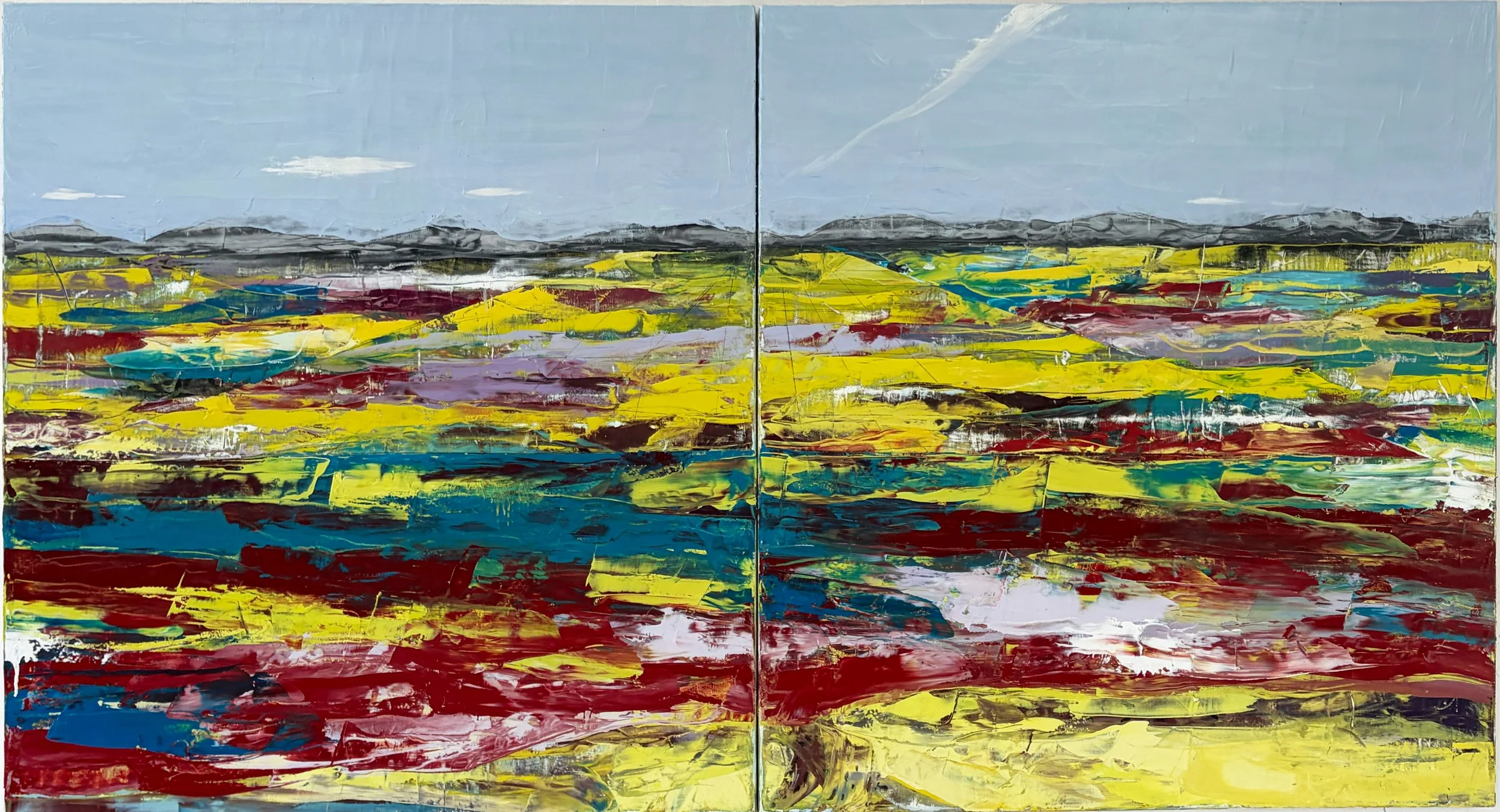 From Mulholland 9, 2026, 46" x 84", oil on canvas