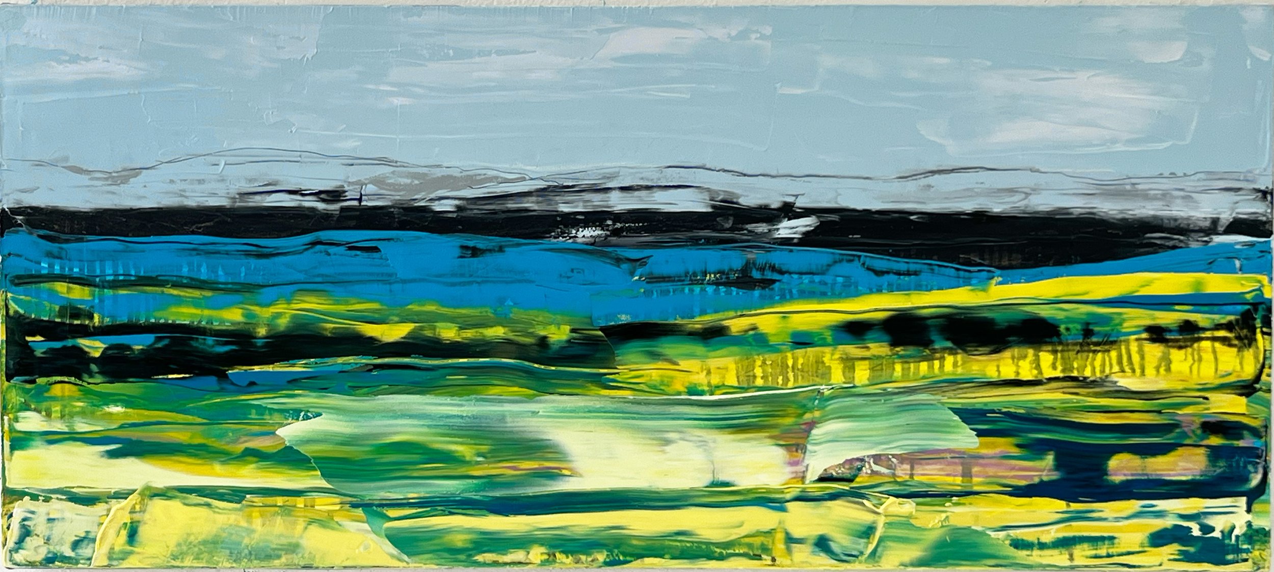 Landscape Study 221, 2025, 16" x 36", oil/canvas