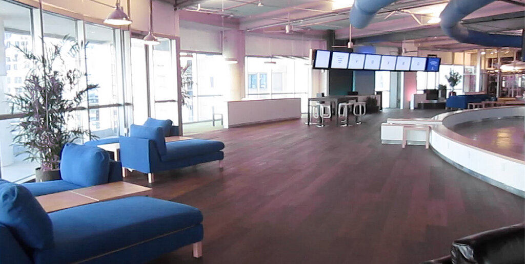 Voxeo's 20th floor office, opening day.