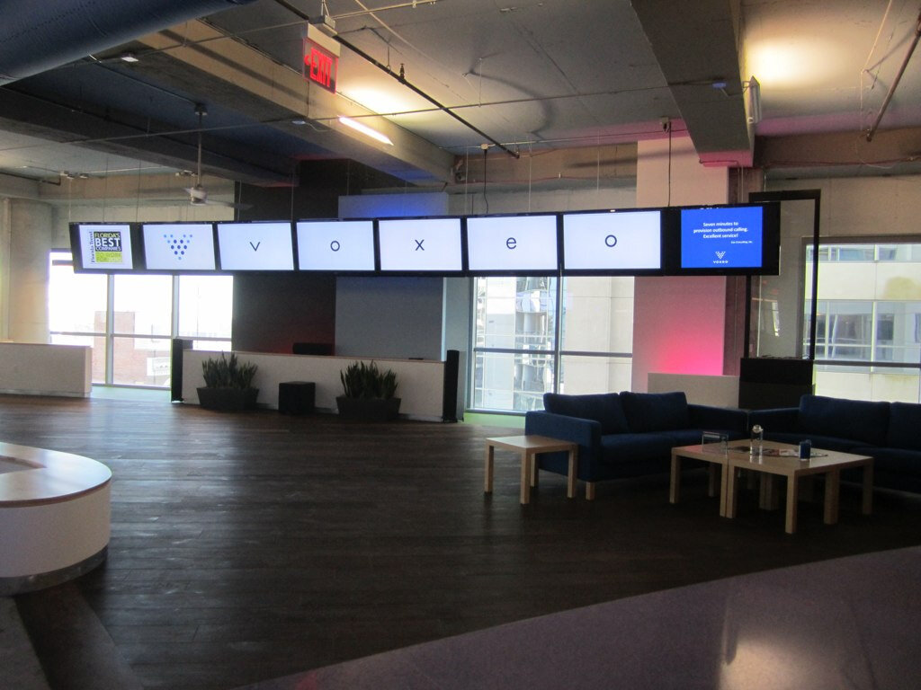 Voxeo's 20th floor office, opening day.