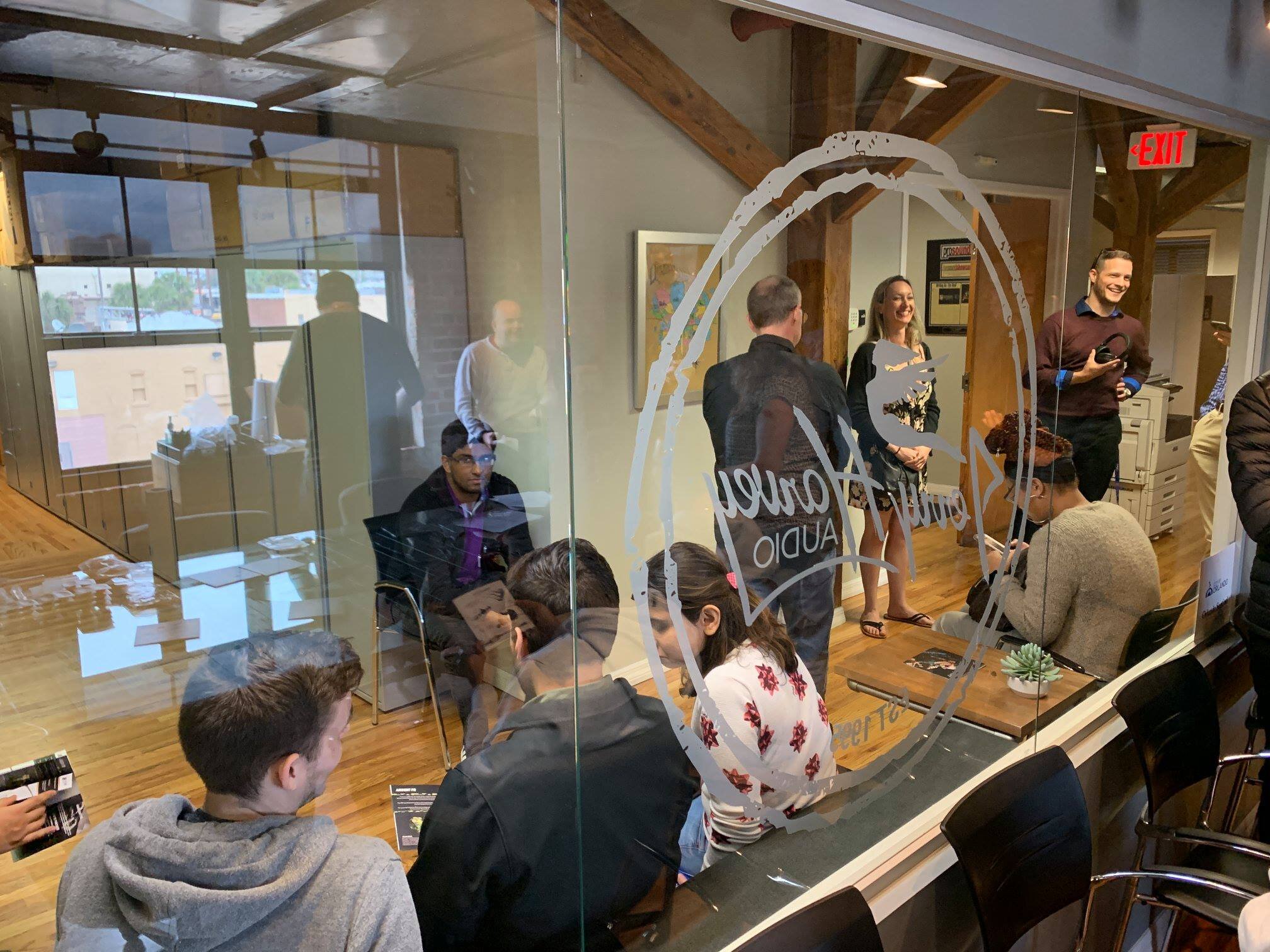 Sighthound team lines up to get fitted for JH Audio's amazing In-Ear-Monitors (IEM's)