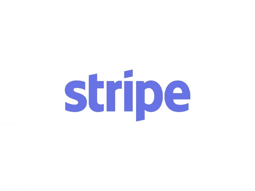 The word 'stripe' written in lowercase purple letters on a white background.