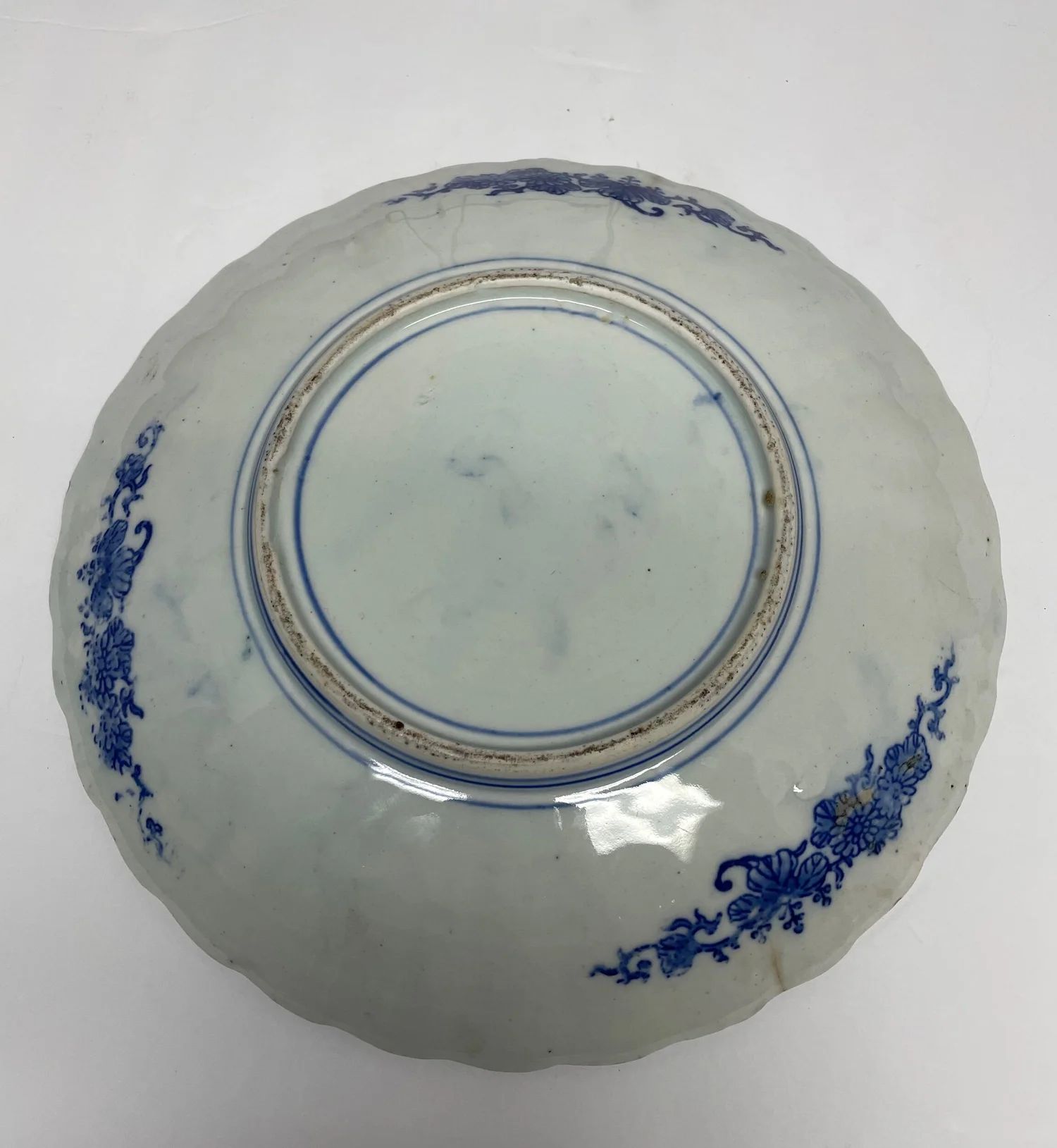 Japanese 19th Century Meiji Blue and White Landscape Plate — The