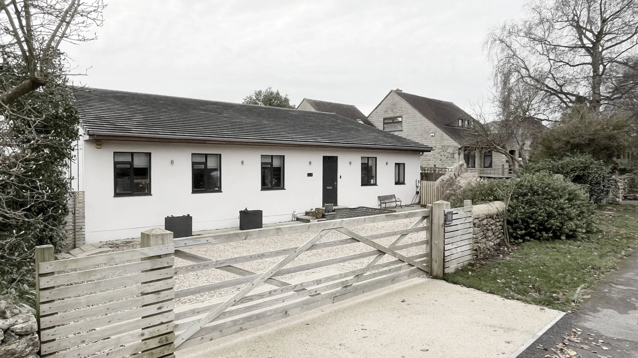 Photo of existing bungalow before the transformation works.