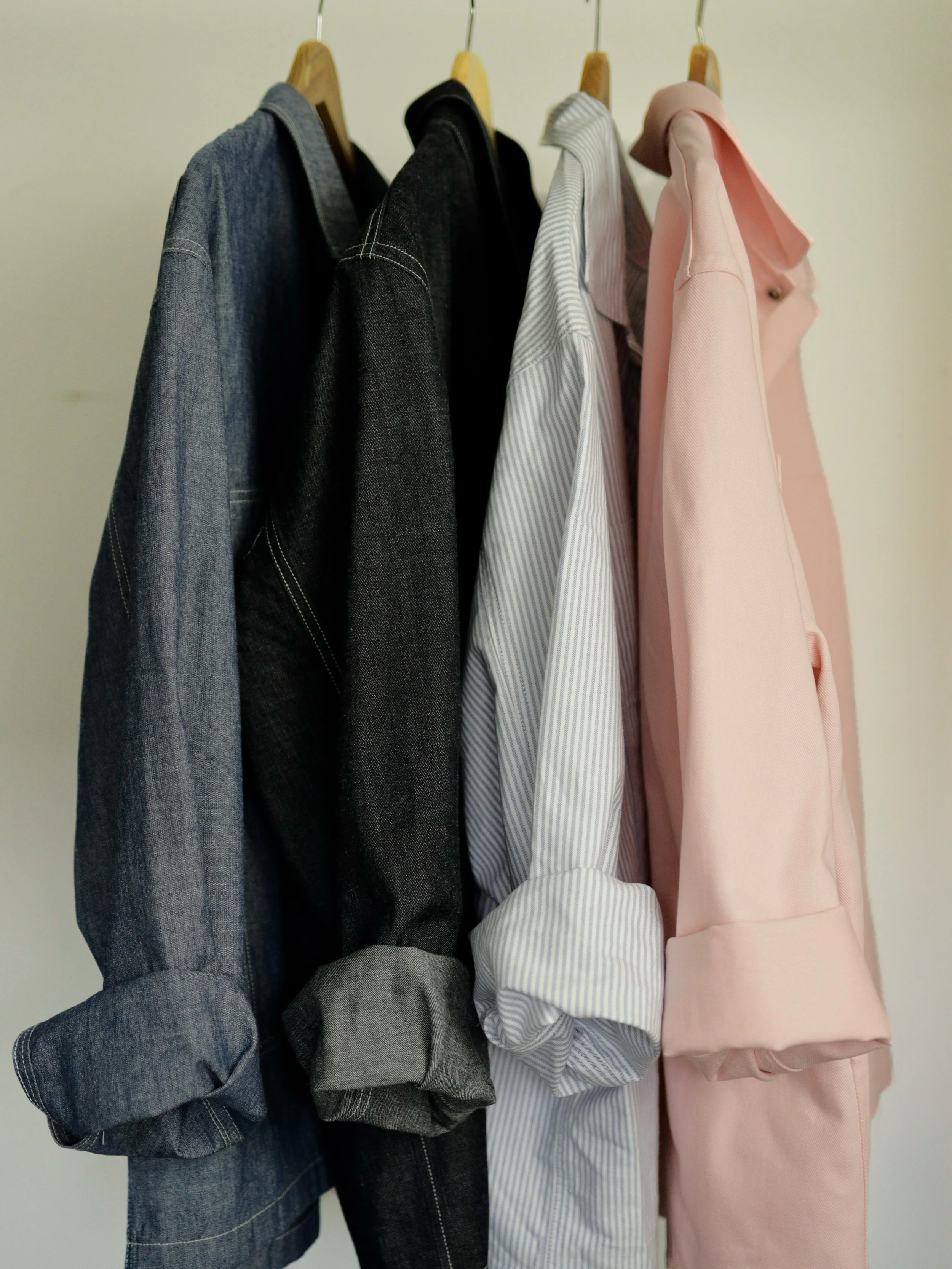 Chambray. Selvedge denim. Oxford Cloth. Denim
Different fabrics, one philosophy.
We design garments intended to work together across seasons rather than be replaced by them.
Made thoughtfully. Produced in small quantities.

#denim #chambray #oxford #