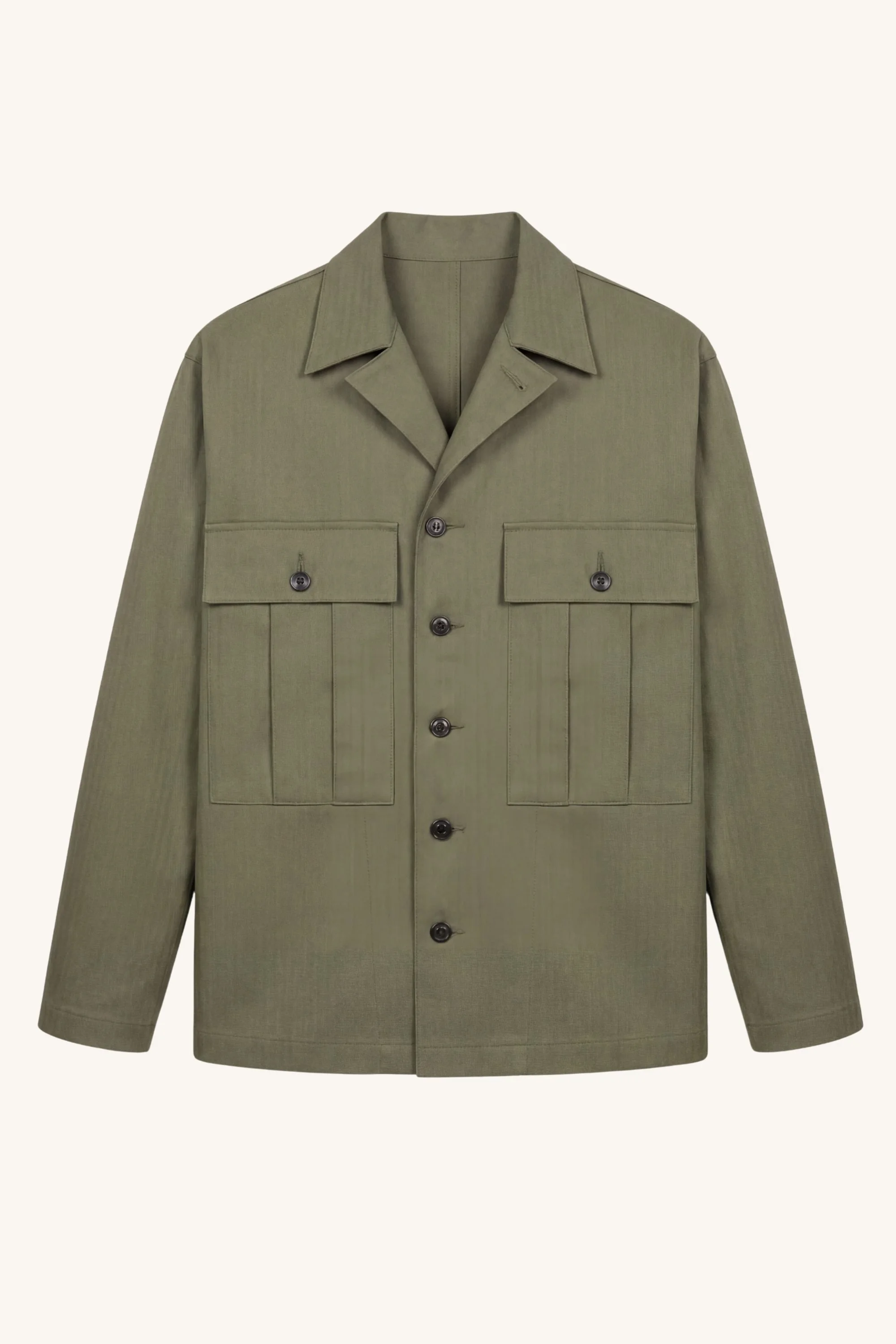 Herringbone Twill Overshirt