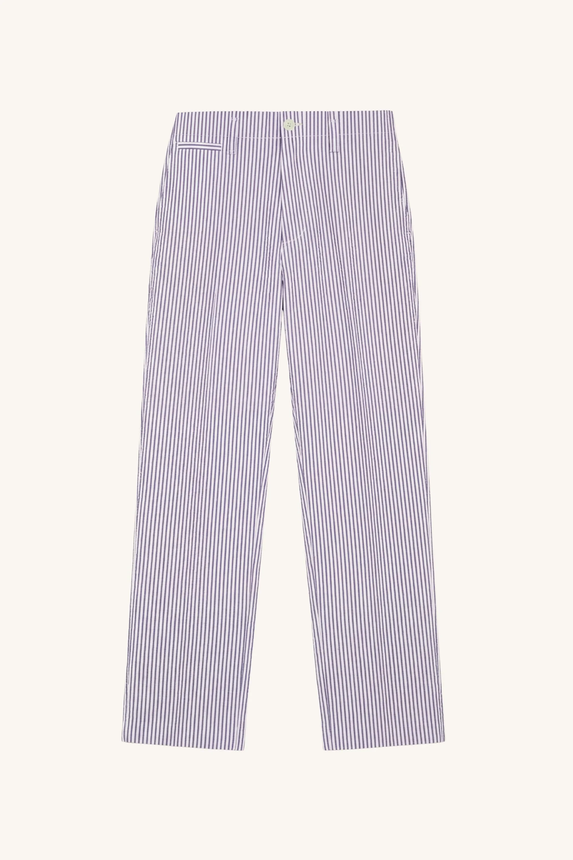 Seersucker Military Chino in Indigo