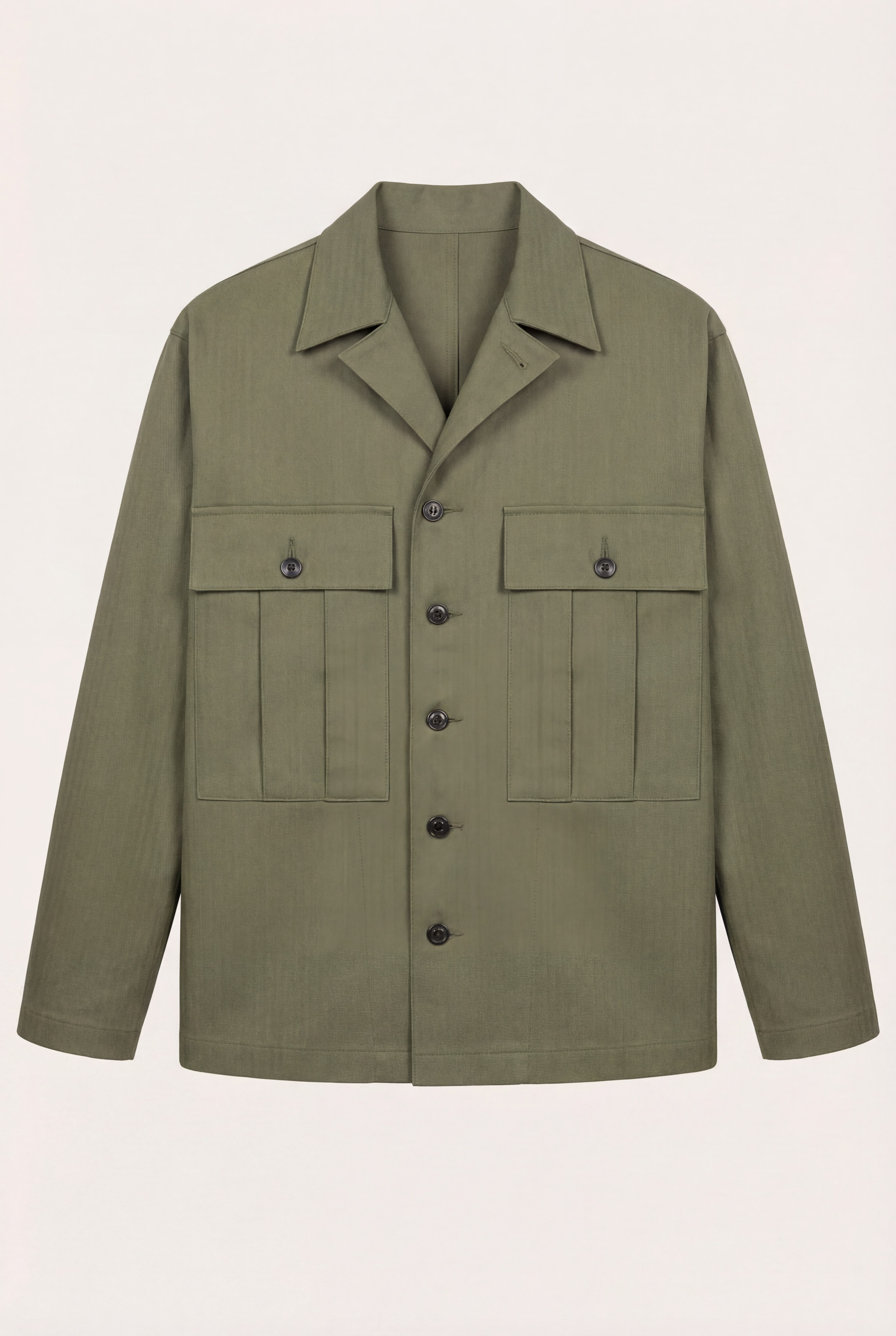 [ko'lon] Type HBT Shirt handcrafted military‑inspired herringbone twill shirt made in New York City