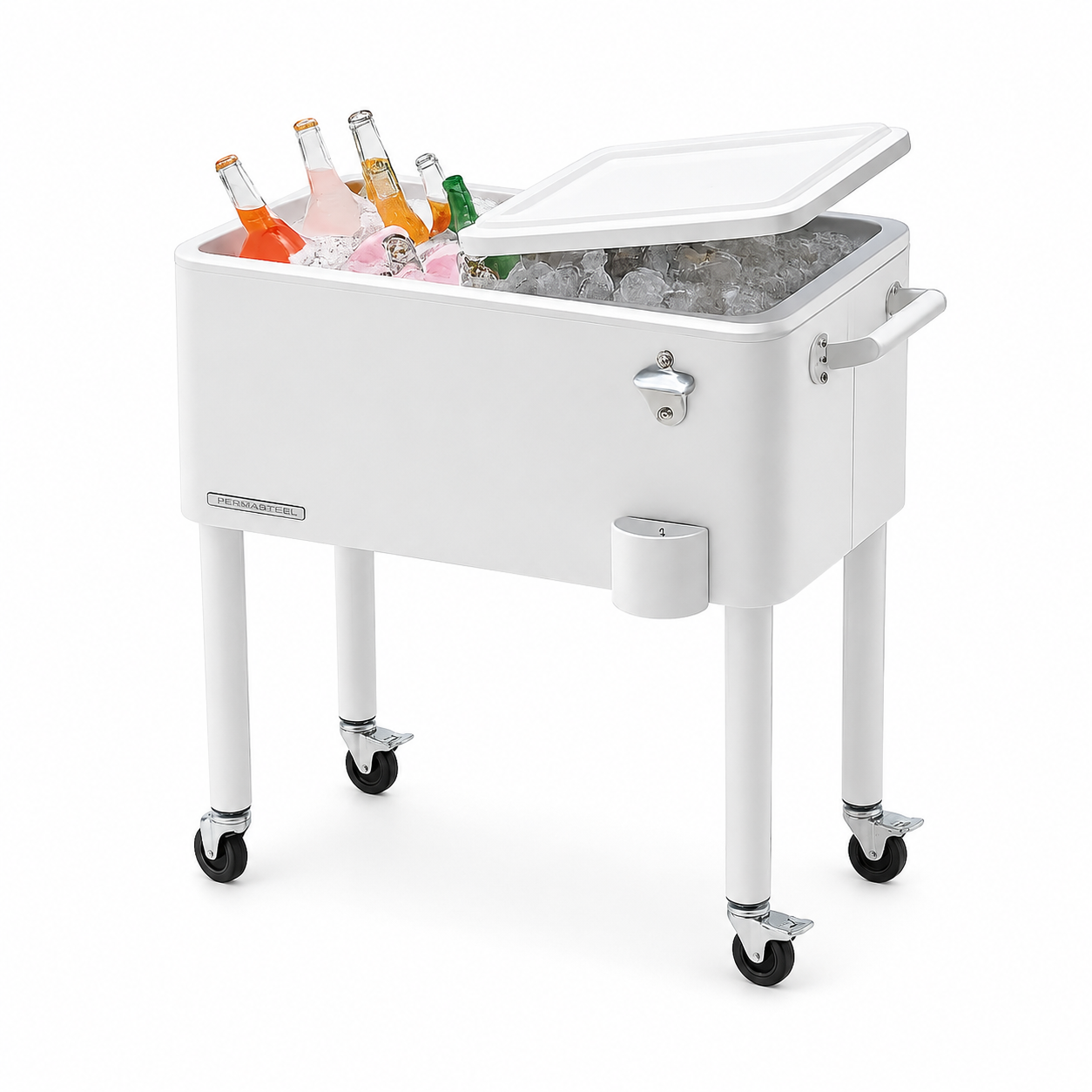 Classic Patio Cooler (Color White, opened)