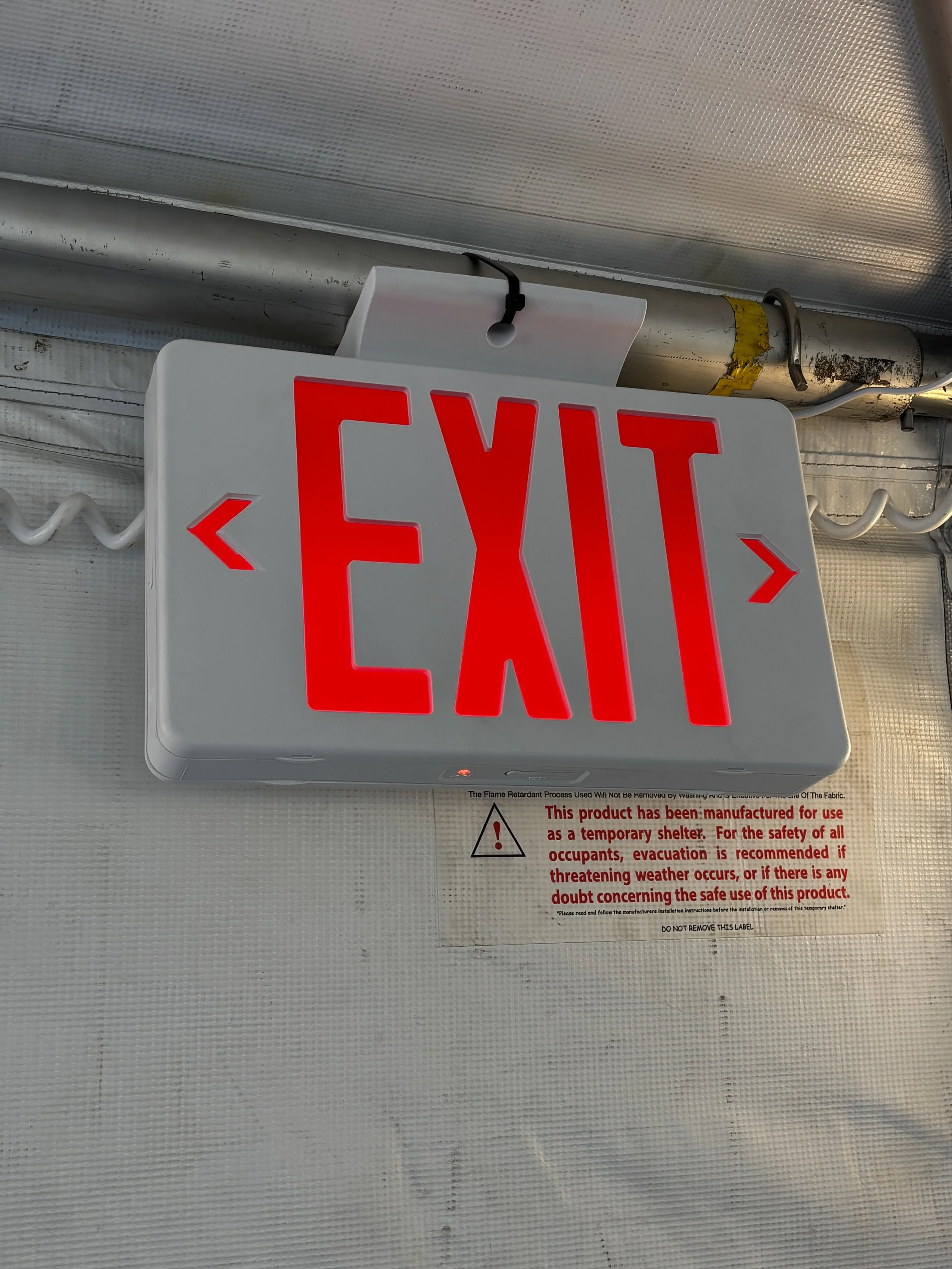 Tent Illuminated Sign