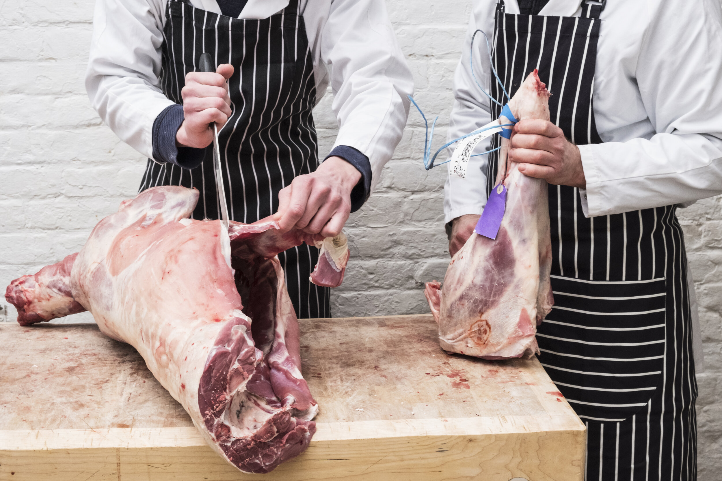Get in touch via email, let us know how we... two-butchers-working-on-butch...