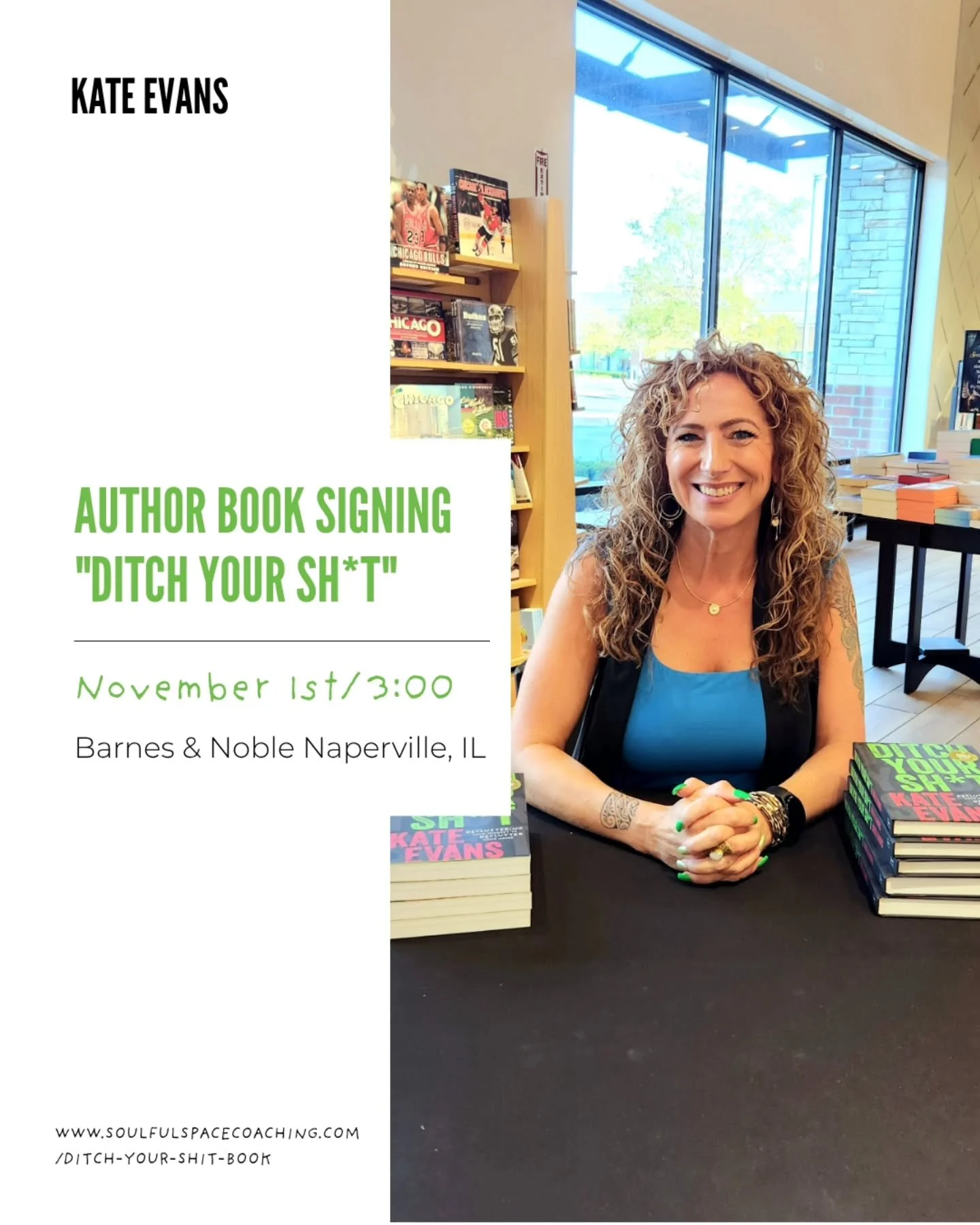 𝗖𝗼𝗺𝗲 𝗯𝘆, 𝘀𝗮𝘆 𝗵𝗶, 𝗮𝗻𝗱 𝗴𝗲𝘁 𝘆𝗼𝘂𝗿 𝘃𝗲𝗿𝘆 𝗼𝘄𝗻 𝘀𝗶𝗴𝗻𝗲𝗱 𝗰𝗼𝗽𝘆 𝗼𝗳 𝘿𝙞𝙩𝙘𝙝 𝙔𝙤𝙪𝙧 𝙎𝙝*𝙩!!

Saturday, November 1
3:00-5:00

Barnes &amp; Noble
9 Jackson Ave
Naperville, IL 60540

𝘿𝙞𝙩𝙘𝙝 𝙔𝙤𝙪𝙧 𝙎𝙝*𝙩: 𝘿𝙚𝙘𝙡?