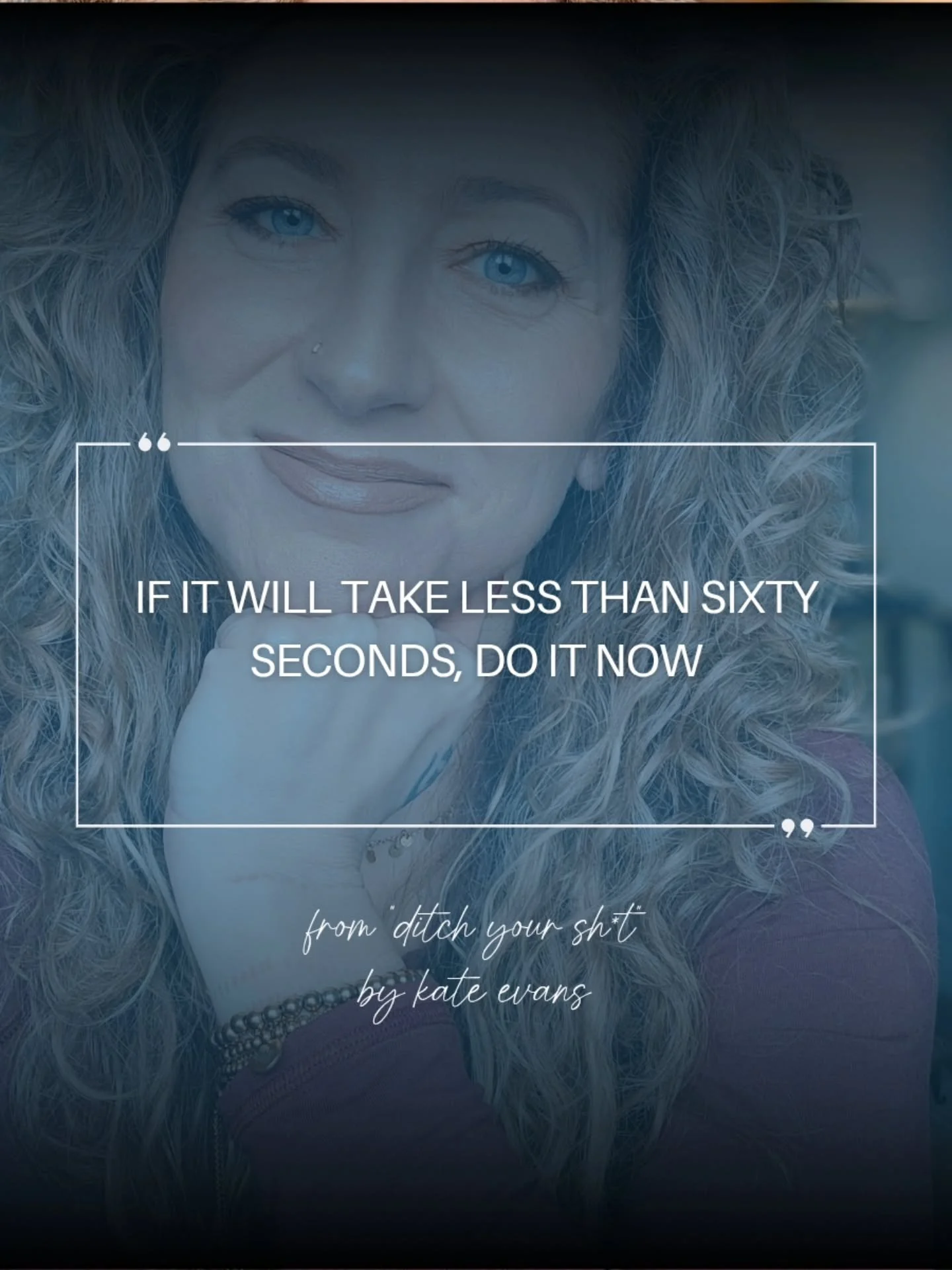 𝗖𝗼𝘂𝗻𝘁 𝗱𝗼𝘄𝗻 𝘁𝗵𝗲 𝘀𝗲𝗰𝗼𝗻𝗱𝘀 𝗶𝗻 𝘆𝗼𝘂𝗿 𝗵𝗲𝗮𝗱. 𝗬𝗼𝘂 𝗰𝗮𝗻 𝘁𝗮𝗸𝗲 𝟲𝟬 𝗳𝗿𝗲𝗮𝗸𝗶𝗻𝗴 𝘀𝗲𝗰𝗼𝗻𝗱𝘀 𝘁𝗼 𝗱𝗼 𝘁𝗵𝗮𝘁 𝘁𝗵𝗶𝗻𝗴. 

Put that thing away. 

Go through today's mail. 

Throw that wrapper away. 

𝘼𝙙𝙫𝙖𝙣𝙘𝙚