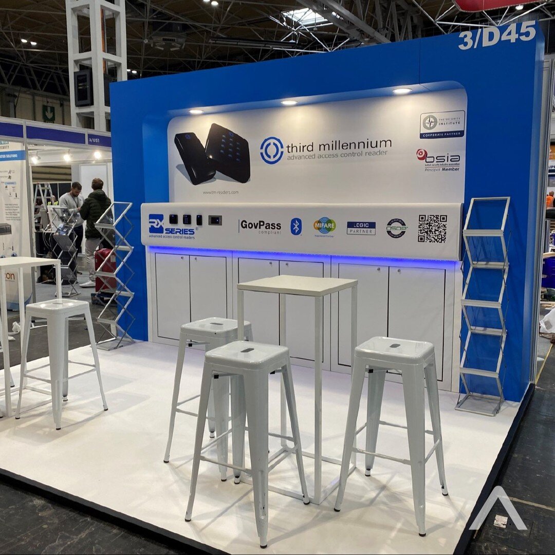 Combining modular components and custom made parts to create this great stand for Third Millennium, currently up at The Security Event.

#alchemyexpo #exhibitiondesign #exhibitionbooth #expodesign #exhibitionstanddesign #exhibitionstand #tradeshow #t