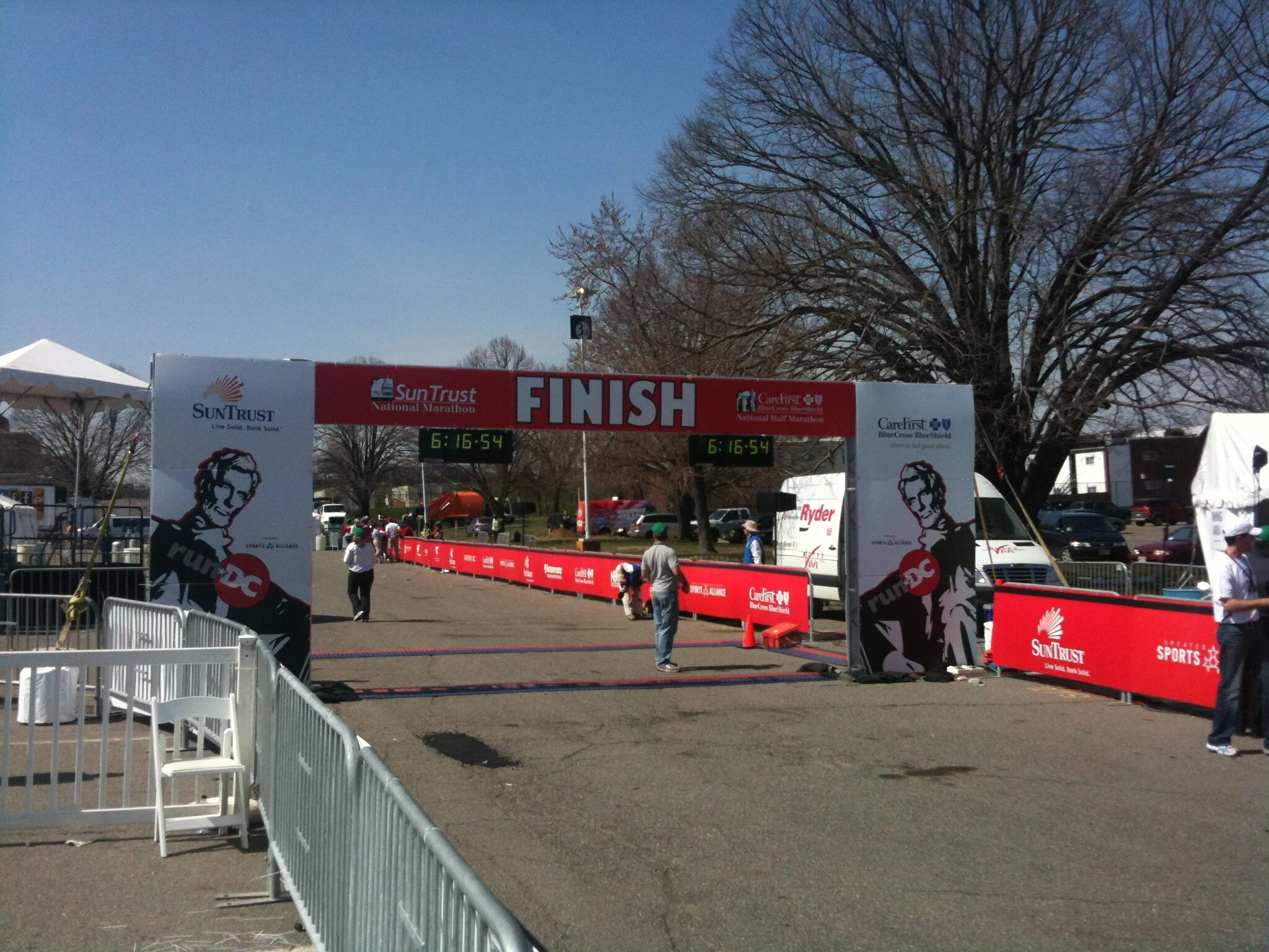 marathon finish line