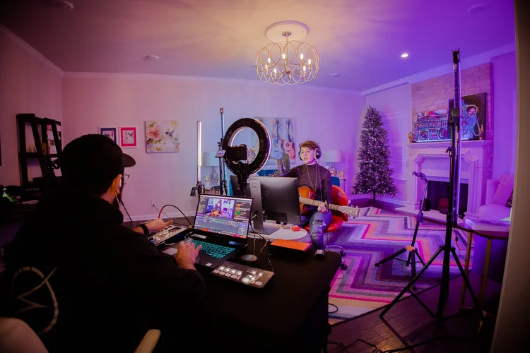 OneAway operator running a live production desk