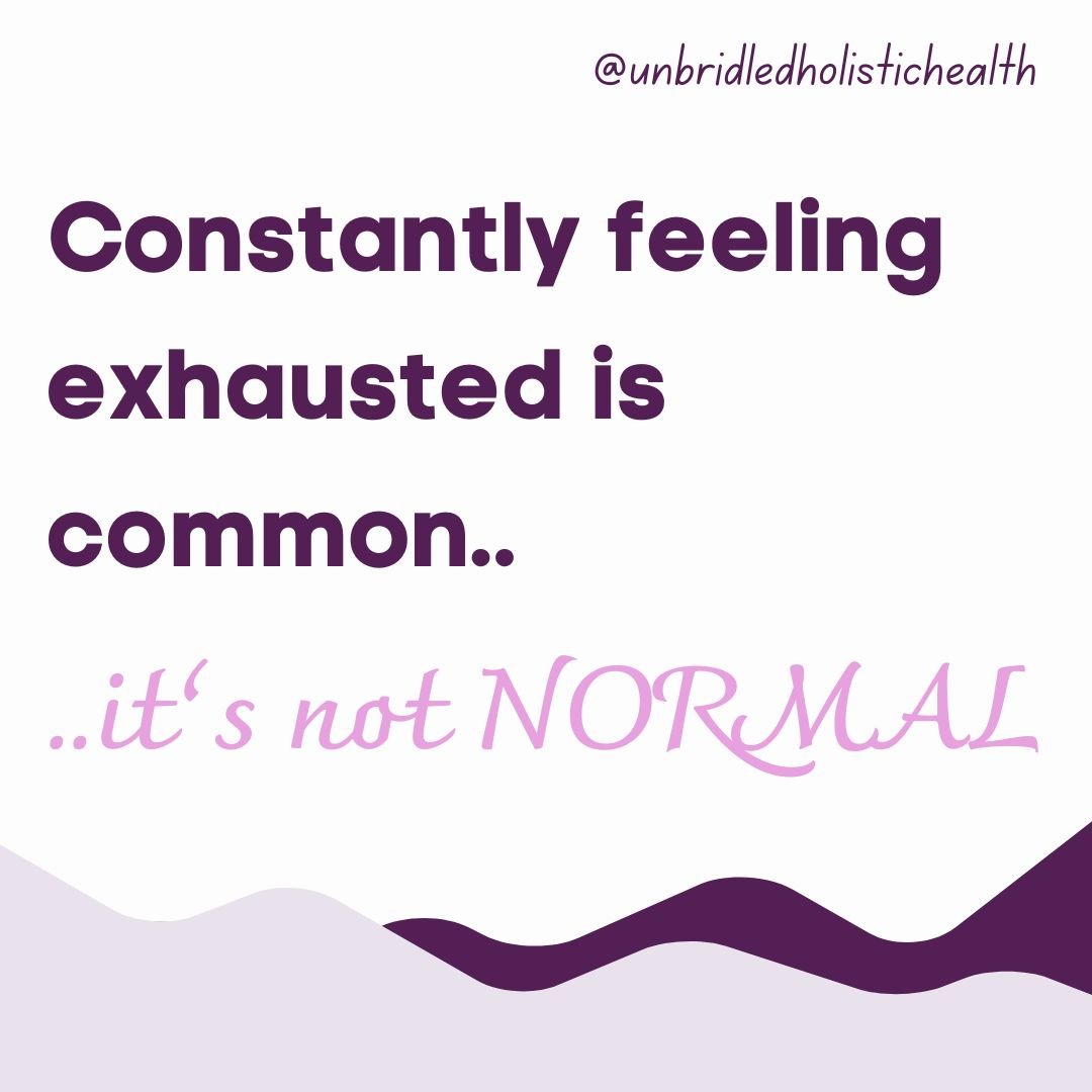 Dragging yourself out of bed each morning and feeling sluggish all day long.. 

Feeling like you are unable to fully enjoy life because you are just SO TIRED ALL THE TIME? 😩😴 

.. You've voiced these concerns.. only to be told everything is 'normal