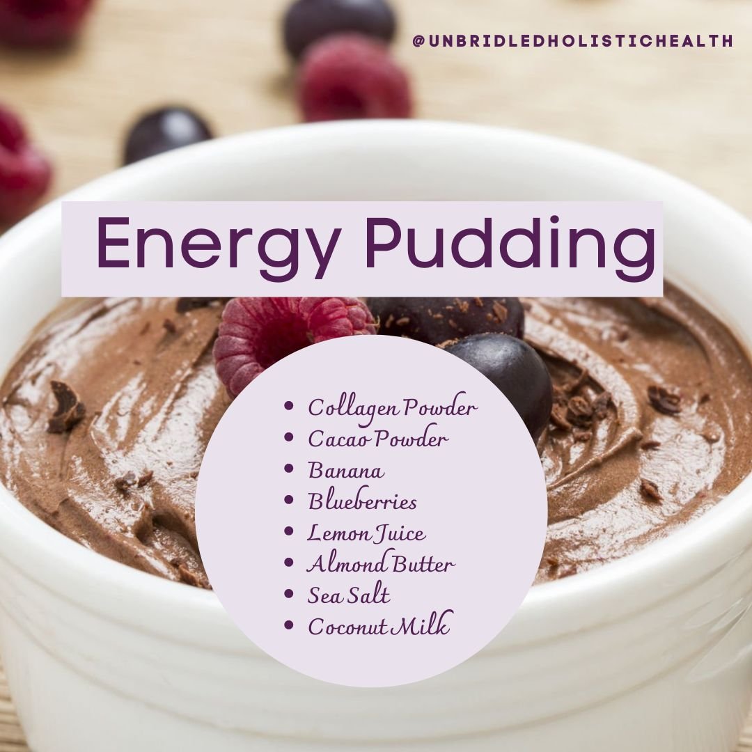 Eat to beat fatigue AND balance hormones with this 5 min energy boosting pudding😋 

✔️Delicious, simple, and makes the perfect midday hormone supportive snack or simple after dinner dessert
✔️It&rsquo;s the perfect combo of healthy fats, whole food 